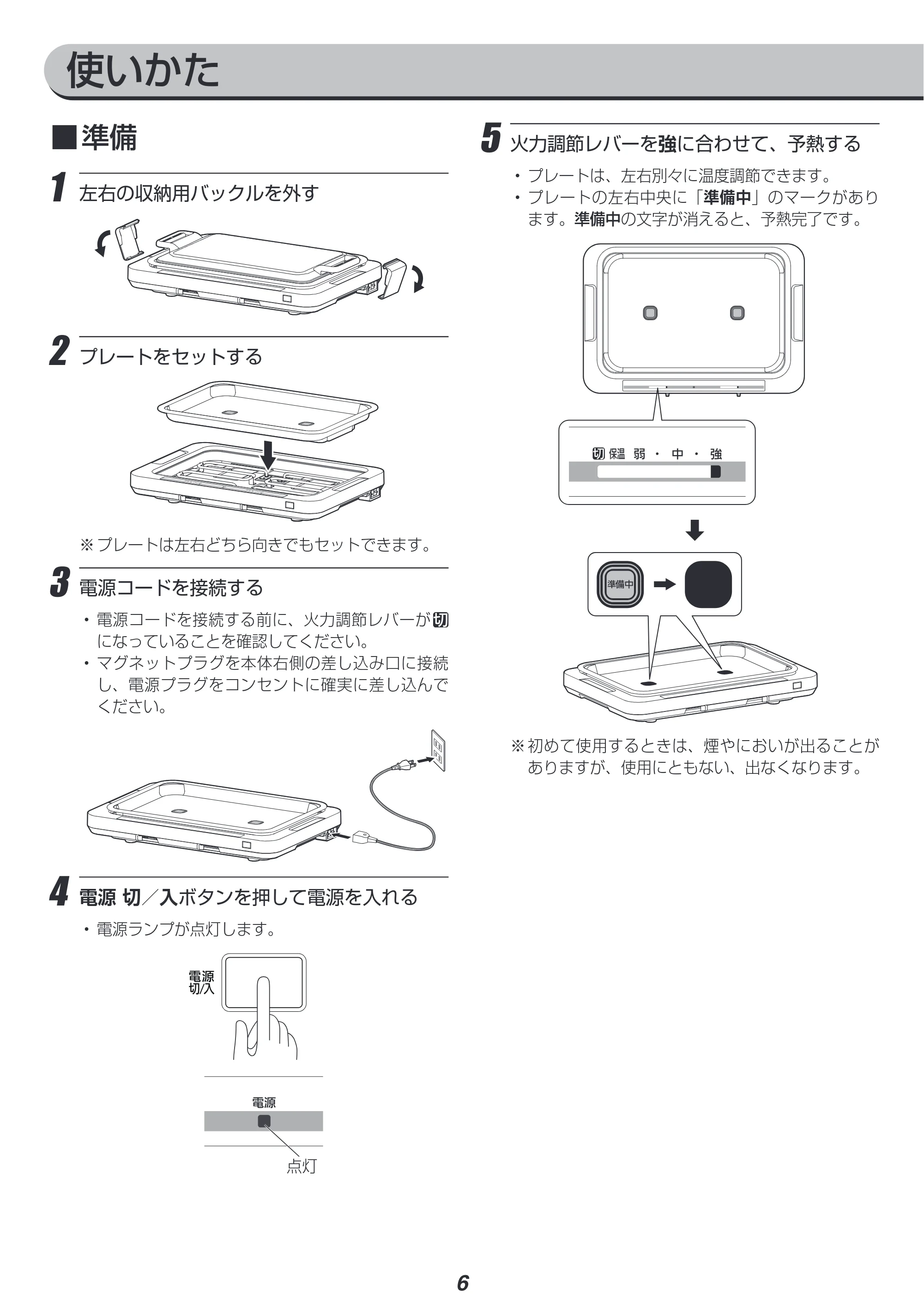 アイリスオーヤマ WHPK-021 取扱説明書 — 原本ページ — 6ページ