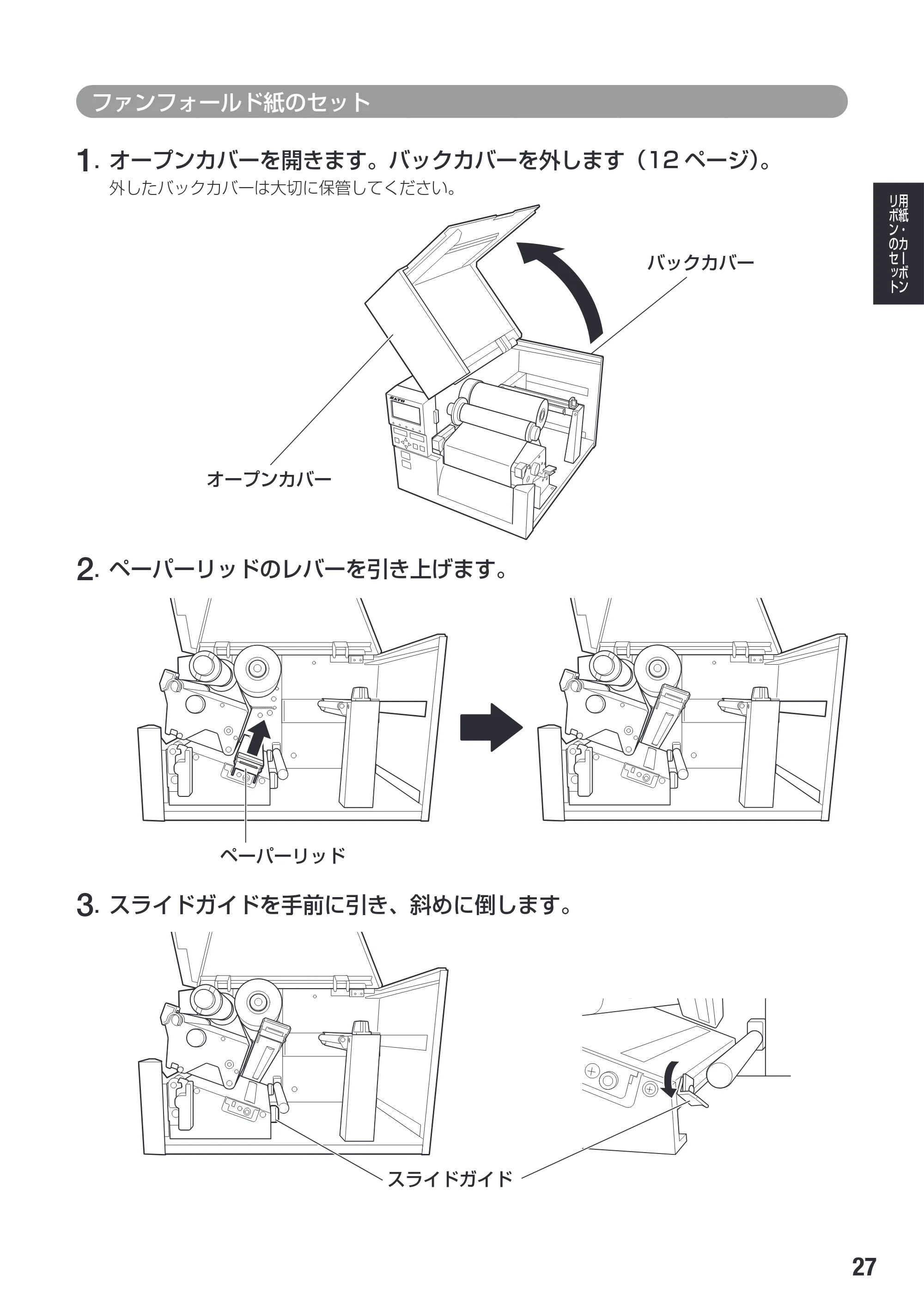 サトー SG608R / 612R 取扱説明書（初版） — 原本ページ — 29ページ