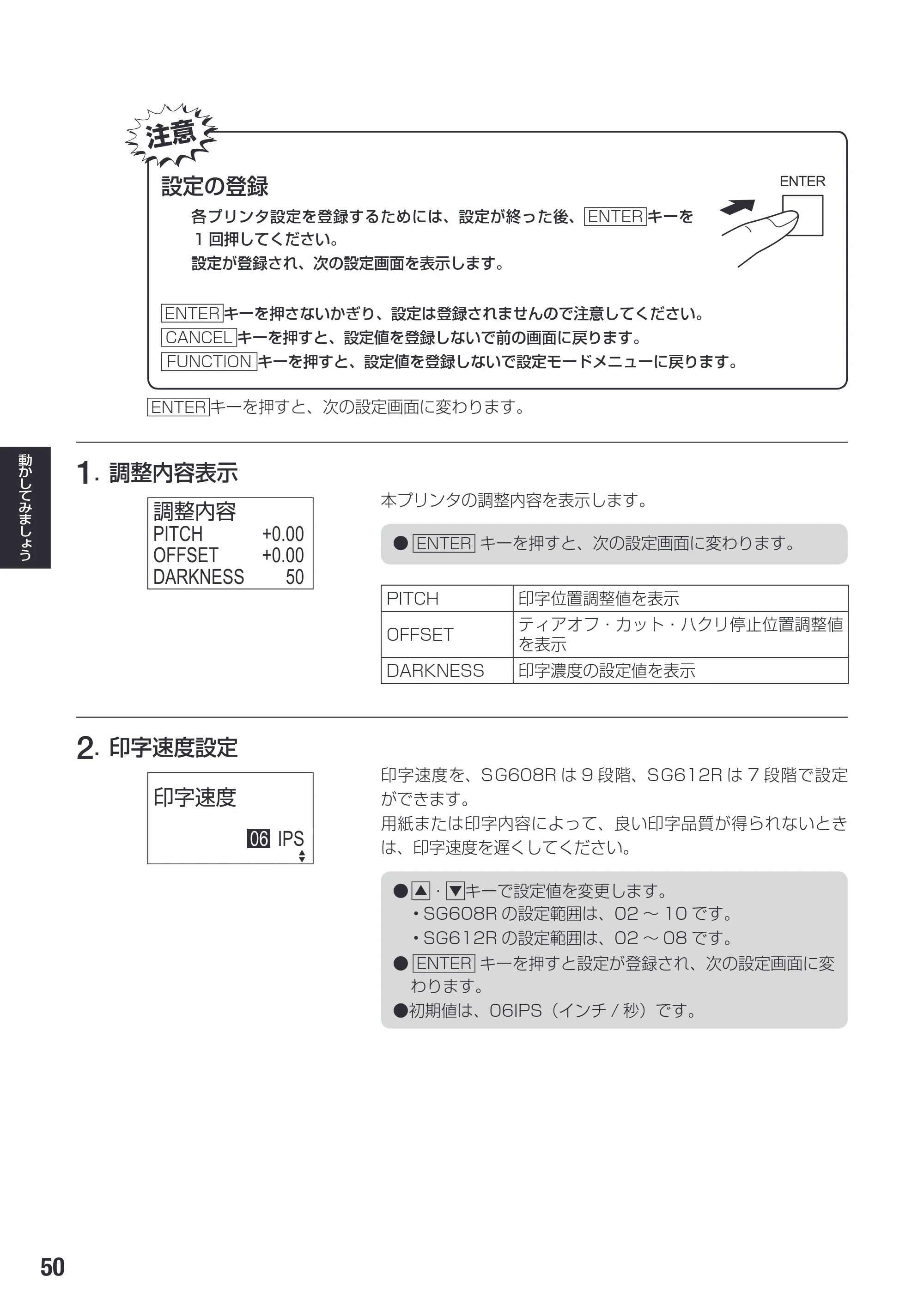 サトー SG608R / 612R 取扱説明書（初版） — 原本ページ — 52ページ
