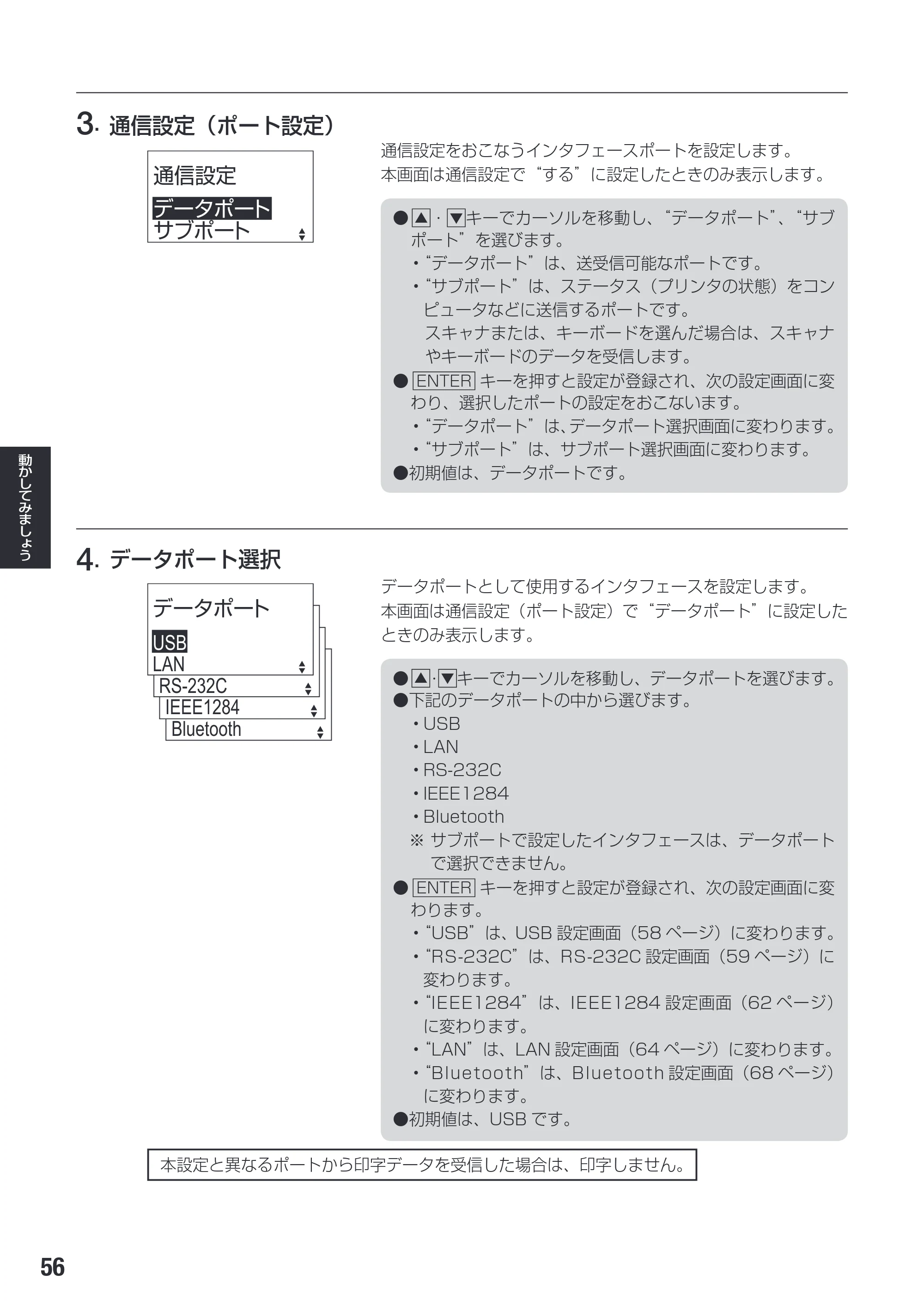 サトー SG608R / 612R 取扱説明書（初版） — 原本ページ — 58ページ