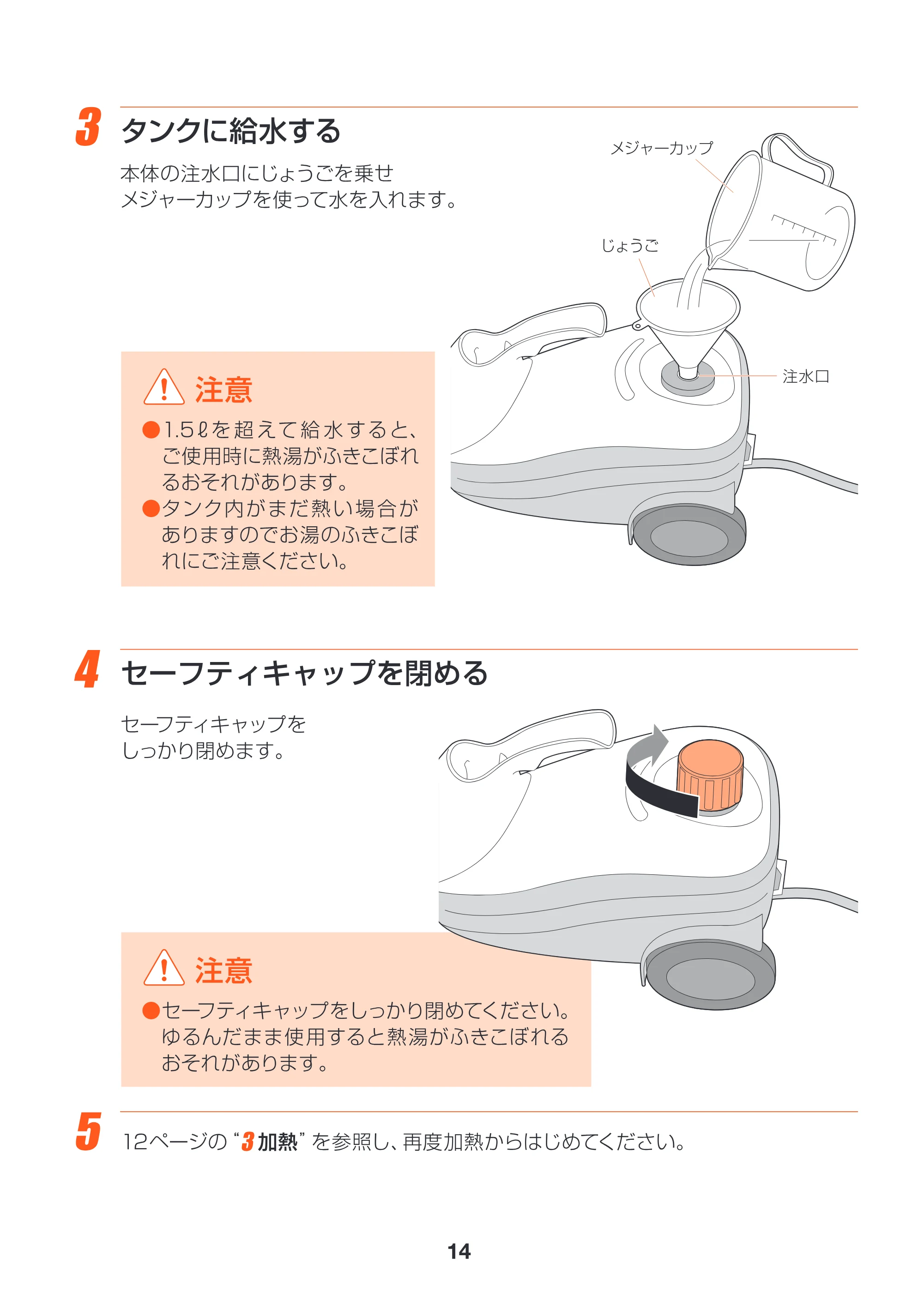 アイリスオーヤマ STM-415 取扱説明書 — 原本ページ — 14ページ