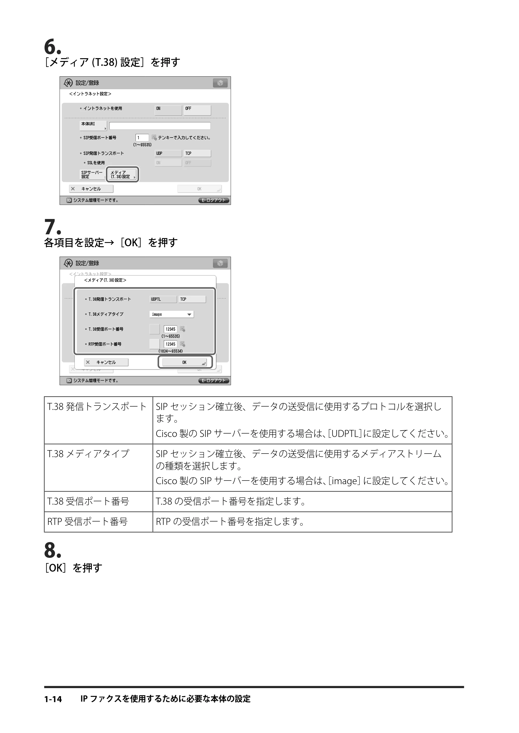 キヤノン imageRUNNER ADVANCE 4245F/4245F-R/4245/4235F/4235/4225F/4225 IPファクス拡張キット ユーザーズガイド 2013年12月5日更新（PDF：1.45MB） — 原本ページ — 22ページ