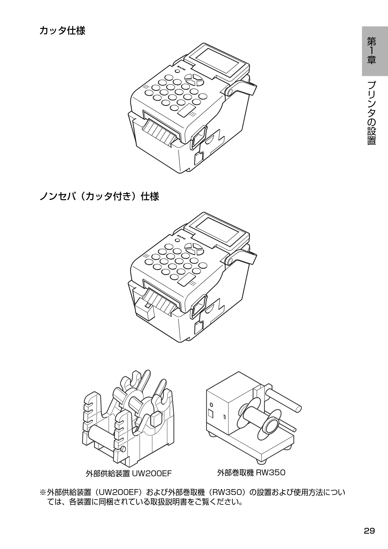 サトー Barlabe(バーラベ)FI212T / arlabe(バーラベ)FI212T 取扱説明書(第5版) — カッタ仕様 > : Of a RY CES, GO 3 OSS y ン — 図版 30-1 — 30ページ