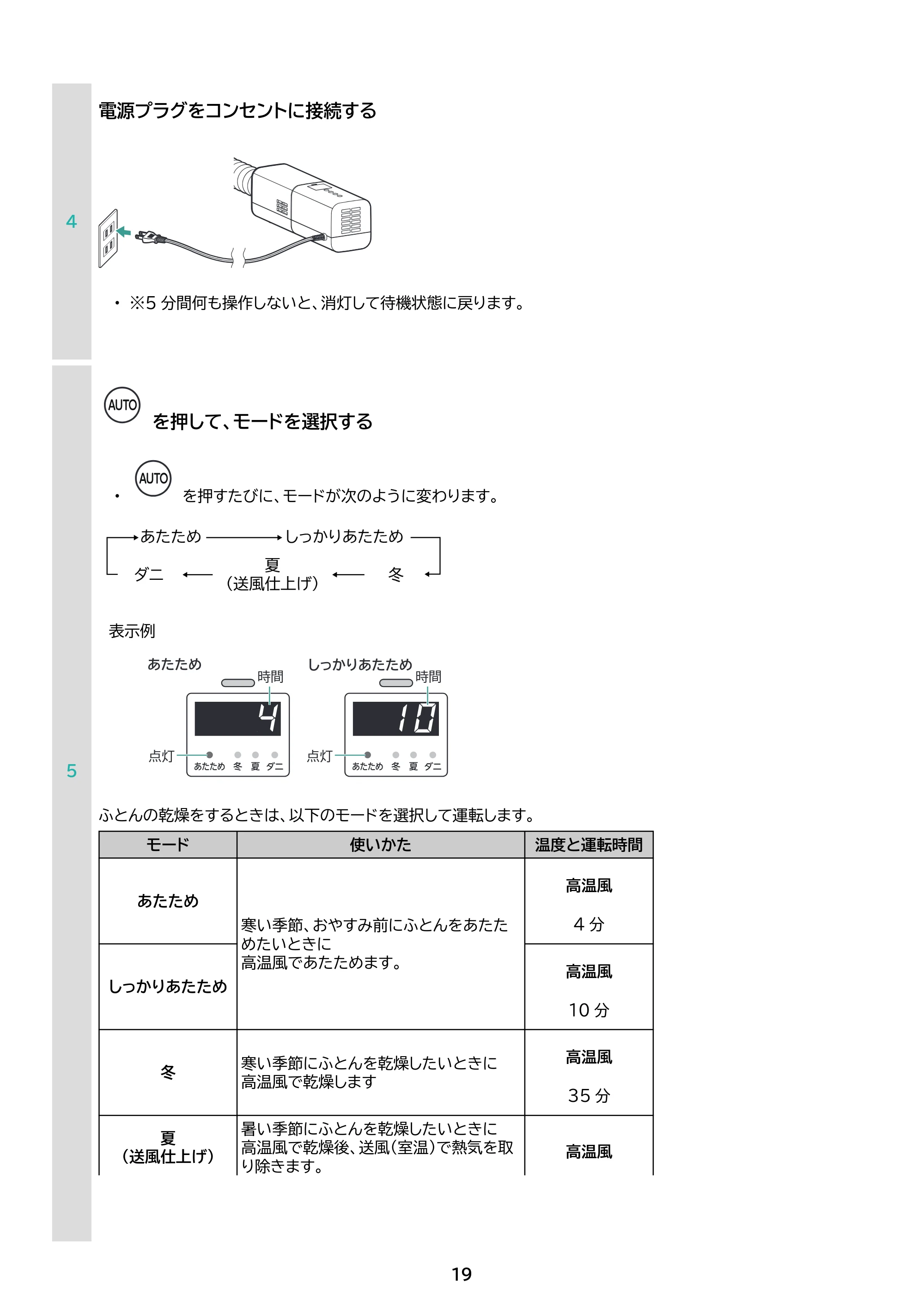 アイリスオーヤマ STSK-S10-HC 取扱説明書 — 原本ページ — 19ページ