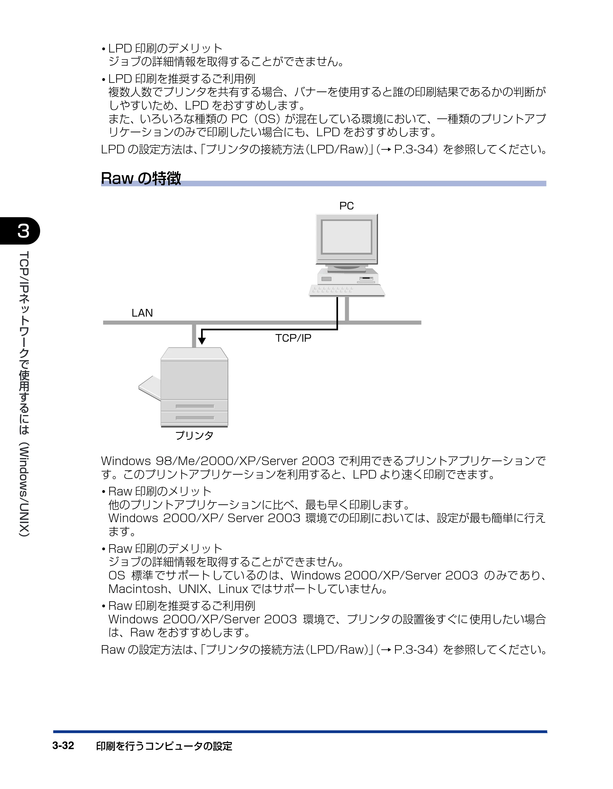 キヤノン LBP3970/3920 ネットワークガイド／本編 2007年1月25日掲載 （PDF形式／3.55Mバイト） — 原本ページ — 55ページ