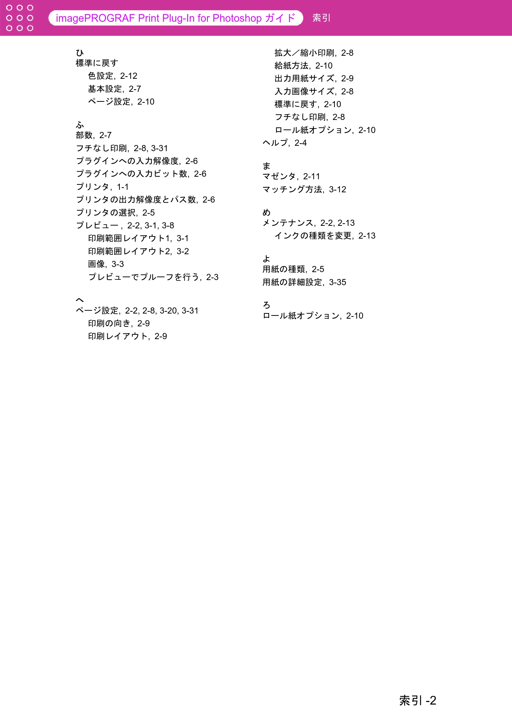 キヤノン W6400 Print Plug-ln for PhotoShop（Mac用） （PDF形式／23.73Mバイト） — 原本ページ — 84ページ