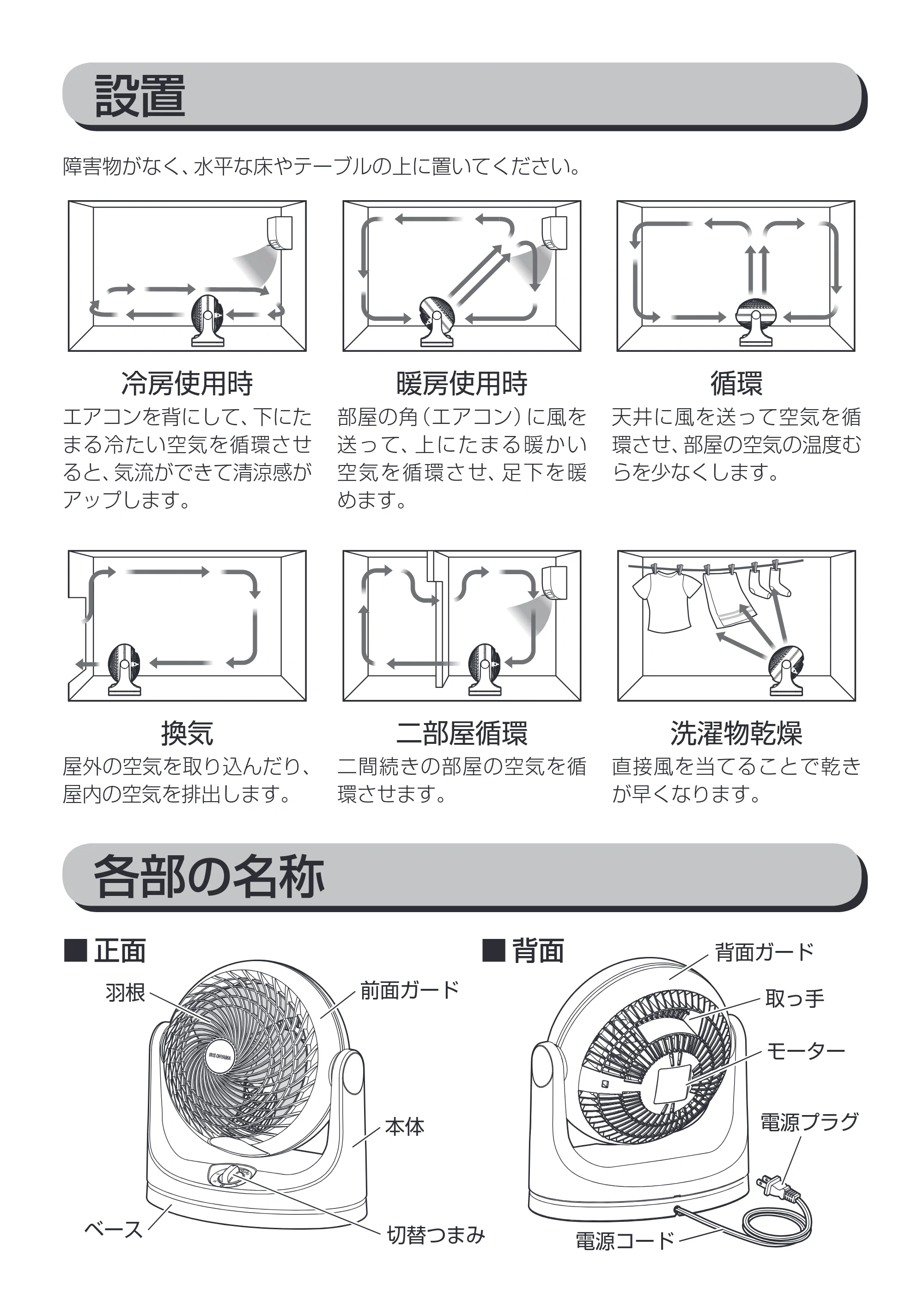アイリスオーヤマ PCF-MKM15 取扱説明書 — 原本ページ — 6ページ