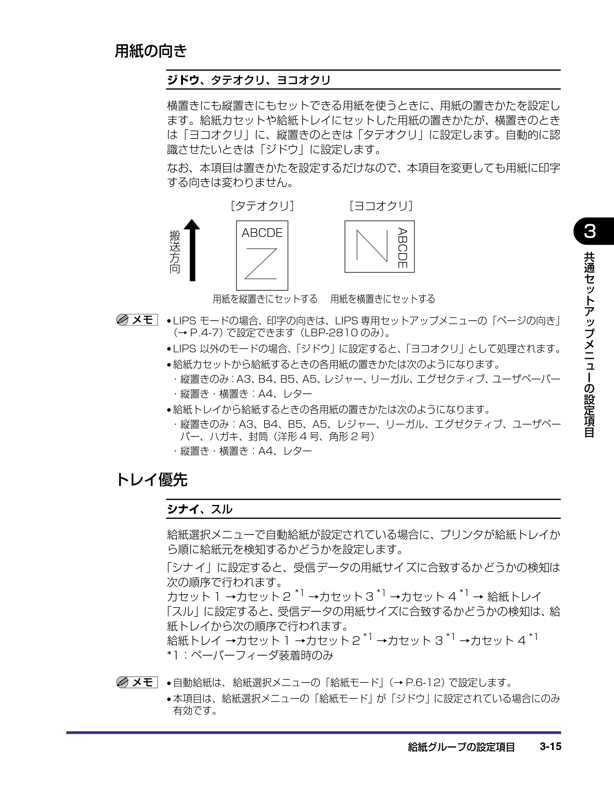 キヤノン LBP-2810 LIPS機能ガイド (PDF形式/2.02Mバイト) — 用紙の向き — 原本ページ — 59ページ