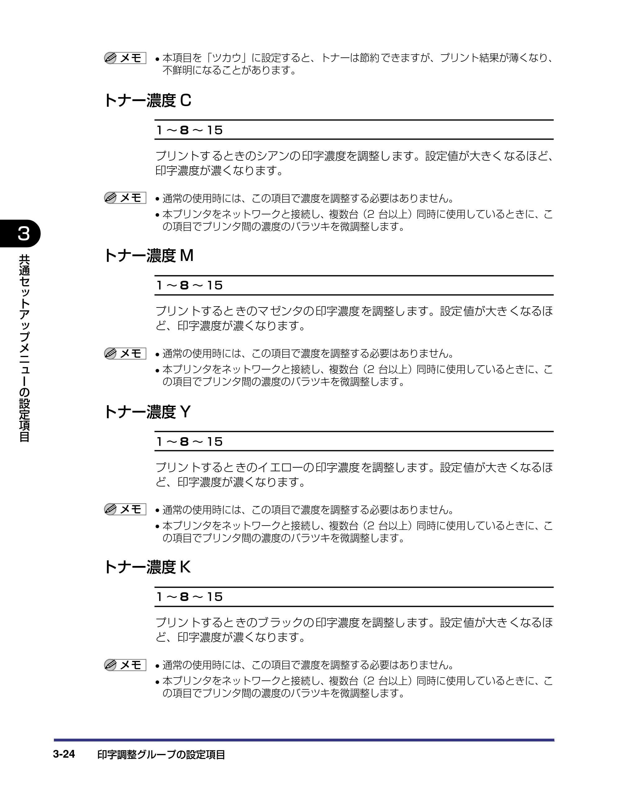 キヤノン LBP-2810 LIPS機能ガイド (PDF形式/2.02Mバイト) — トナー濃度C — 原本ページ — 68ページ