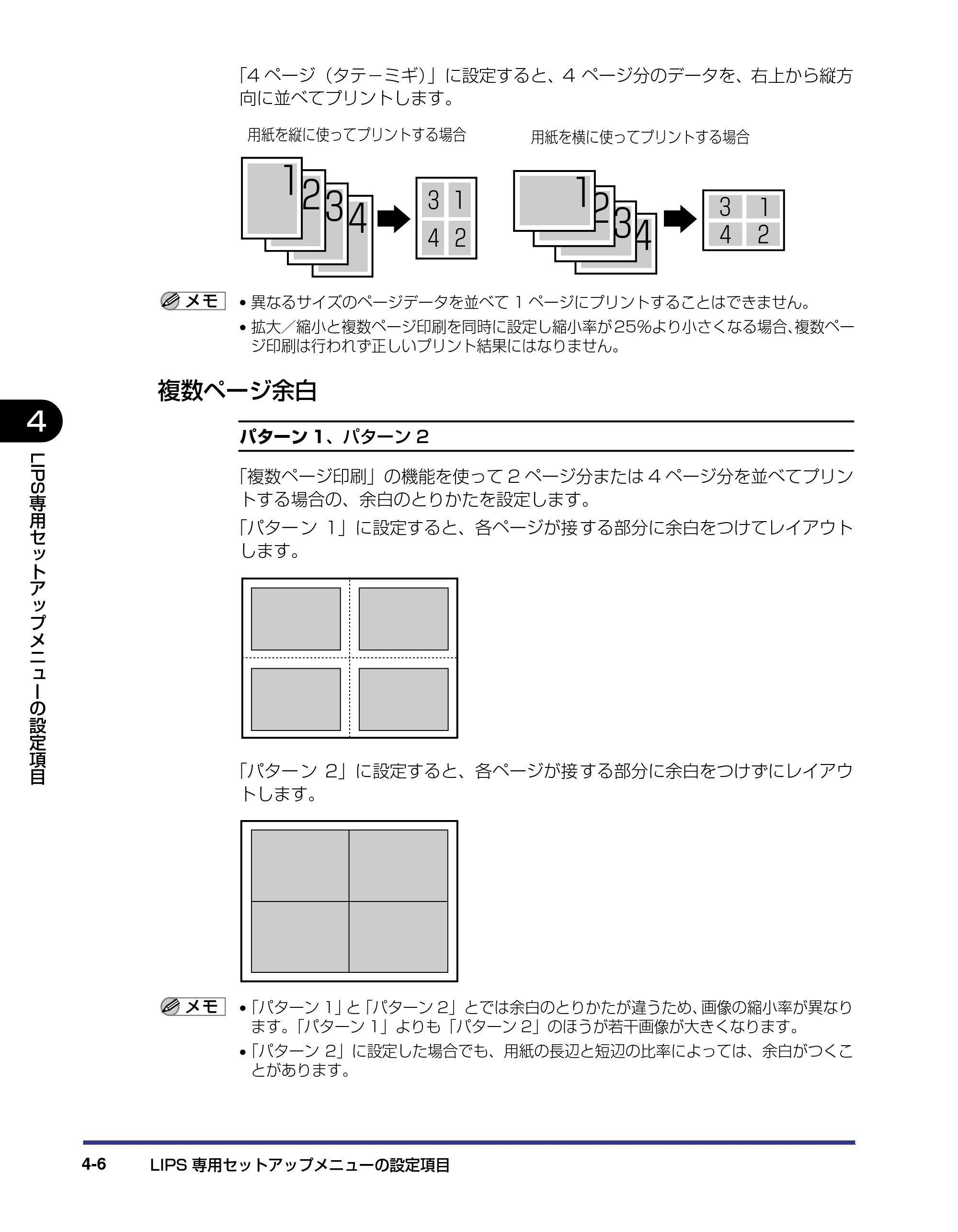 キヤノン LBP-2810 LIPS機能ガイド (PDF形式/2.02Mバイト) — 複数ページ余白 — 原本ページ — 96ページ