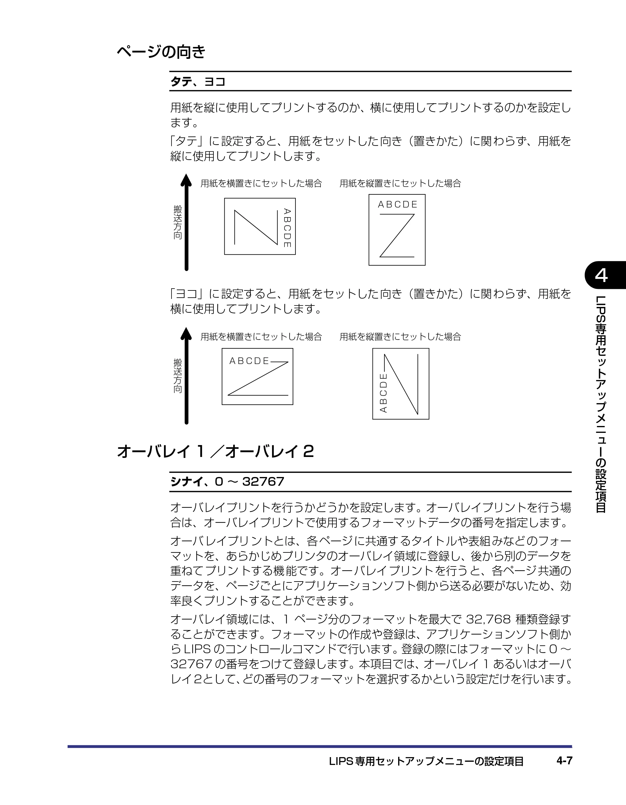 キヤノン LBP-2810 LIPS機能ガイド (PDF形式/2.02Mバイト) — ページの向き — 原本ページ — 97ページ