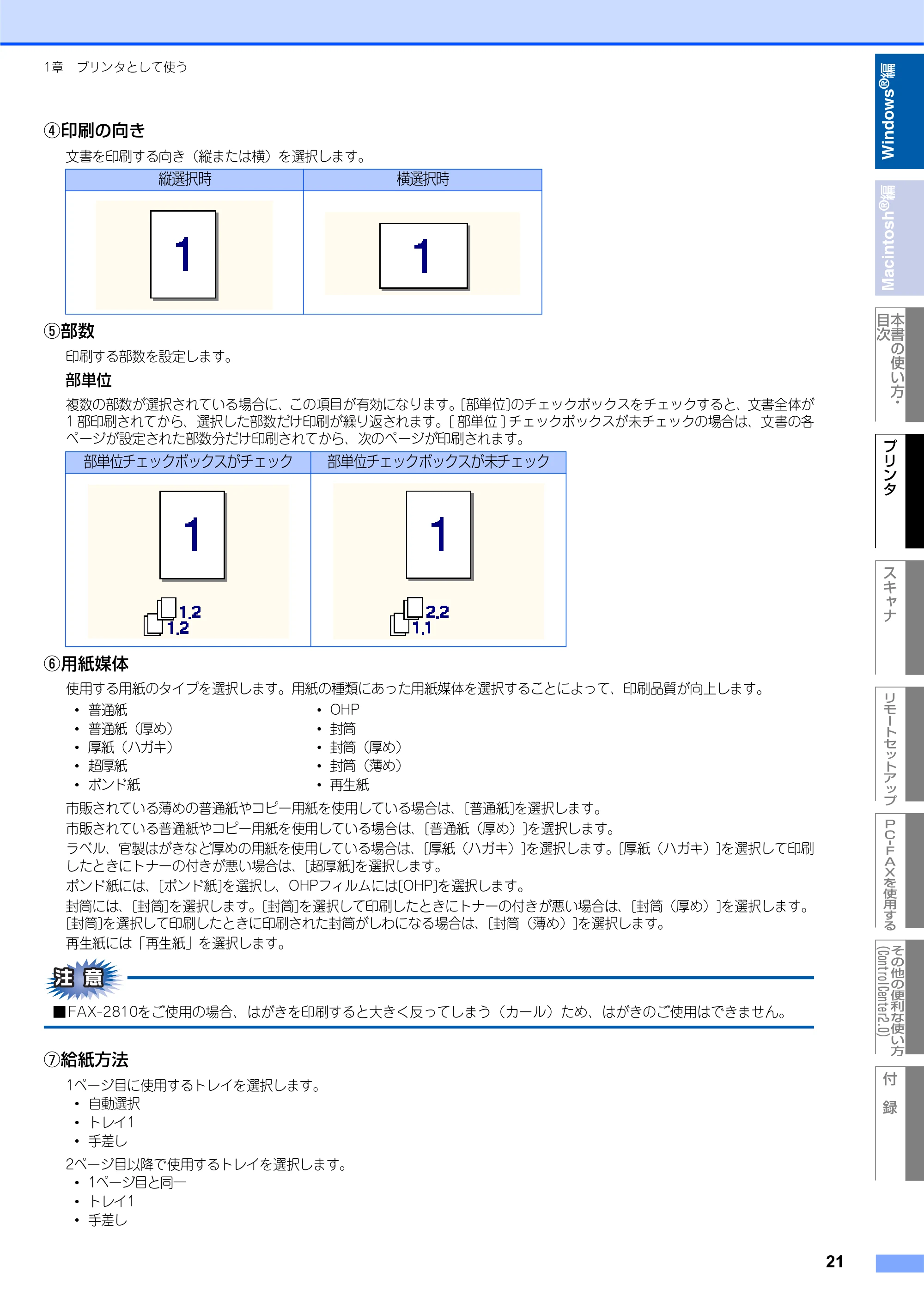 ブラザー DCP-7010 / FAX-2810 / MFC-7420 ユーザーズガイド ～パソコン活用編～ — 原本ページ — 22ページ