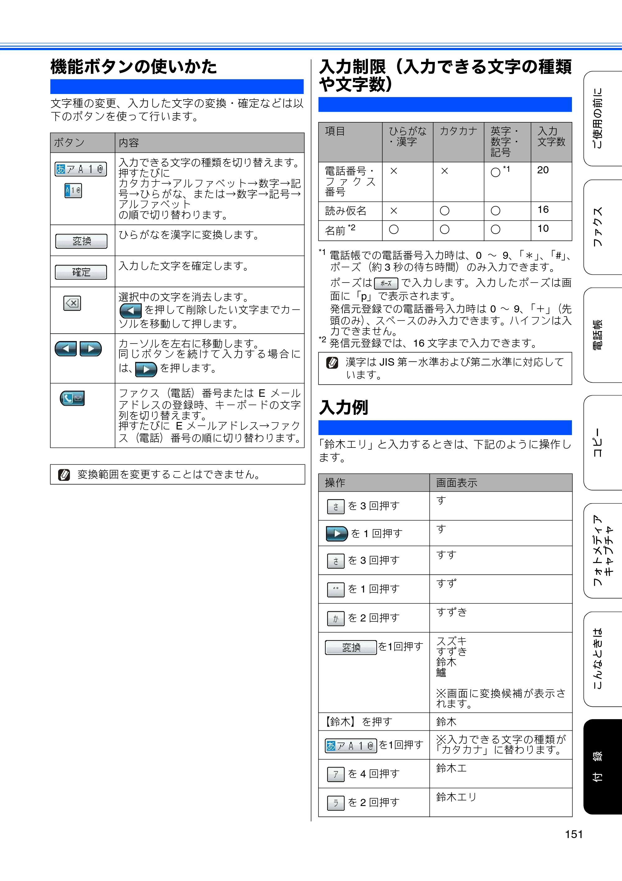 ブラザー MFC-J6910CDW ユーザーズガイド ～基本編～ — 機能ボタンの使いかた — 原本ページ — 153ページ
