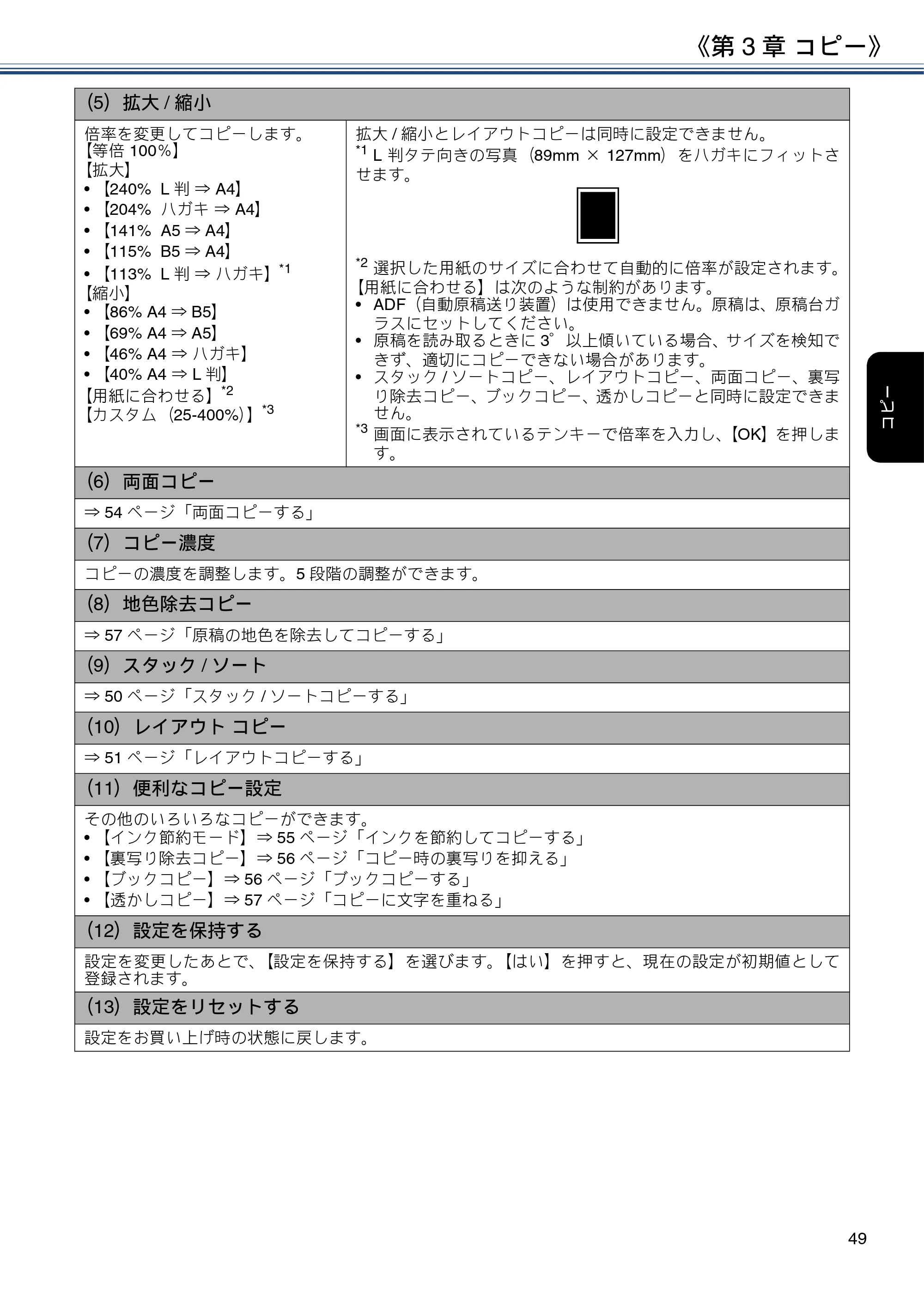 ブラザー DCP-J988N / MFC-J1500N / MFC-J1605DN ユーザーズガイド ~応用編~ — 原本ページ — 49ページ