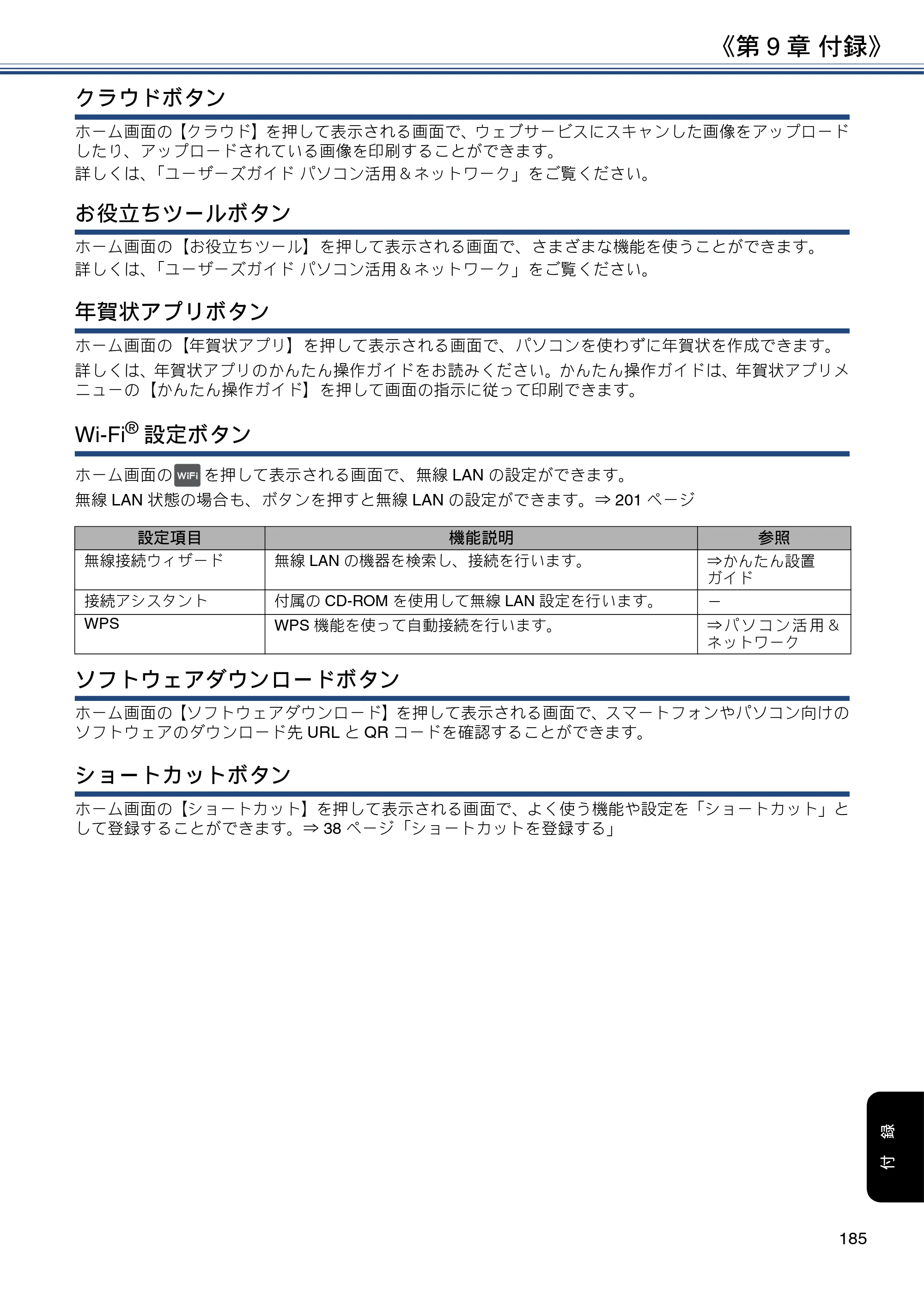 ブラザー DCP-J988N / MFC-J1500N / MFC-J1605DN ユーザーズガイド ～応用編～ — 原本ページ — 185ページ