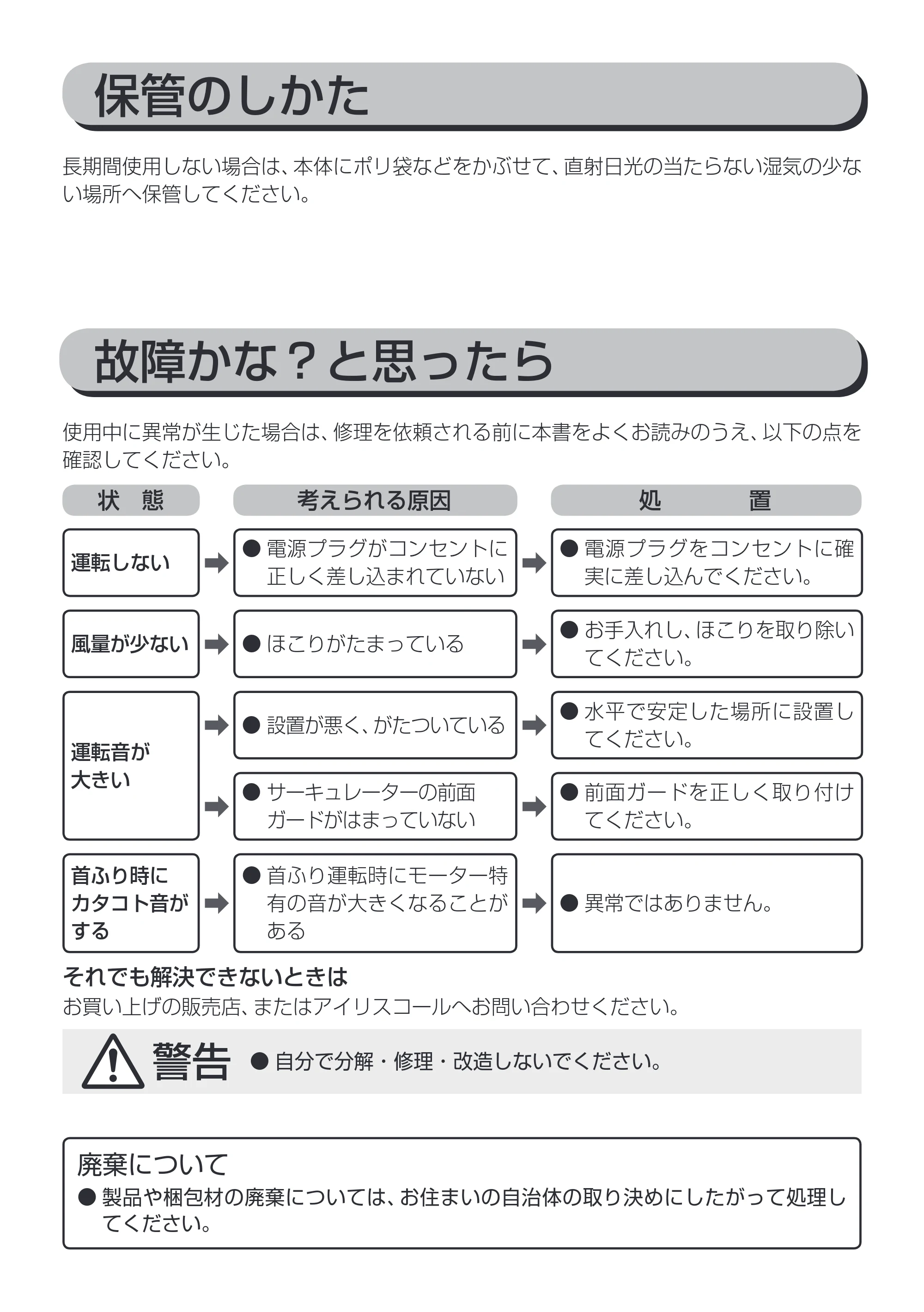 アイリスオーヤマ KCF-MKM181 取扱説明書 — 原本ページ — 9ページ