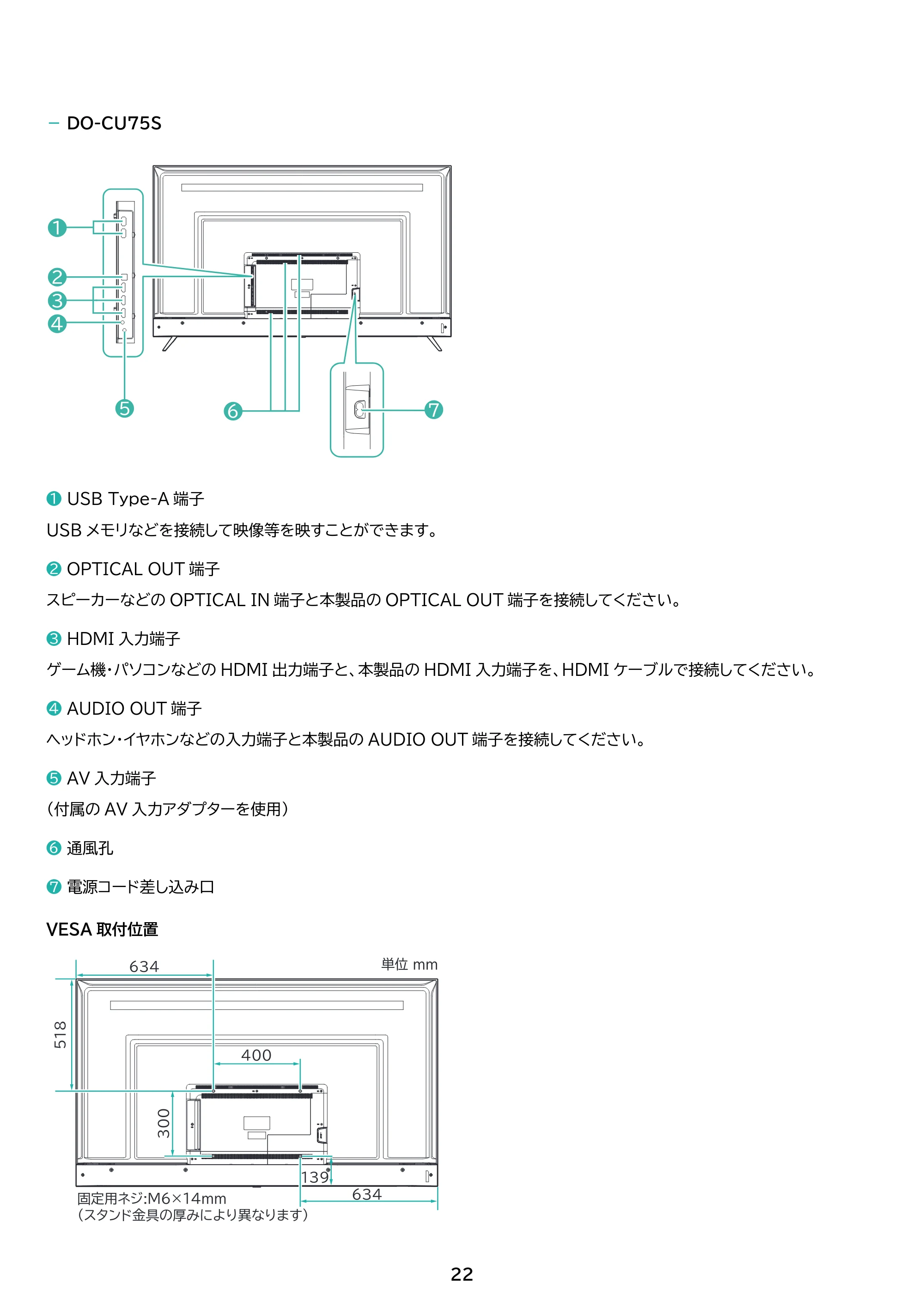 アイリスオーヤマ DO-CU50S 取扱説明書 — 原本ページ — 22ページ