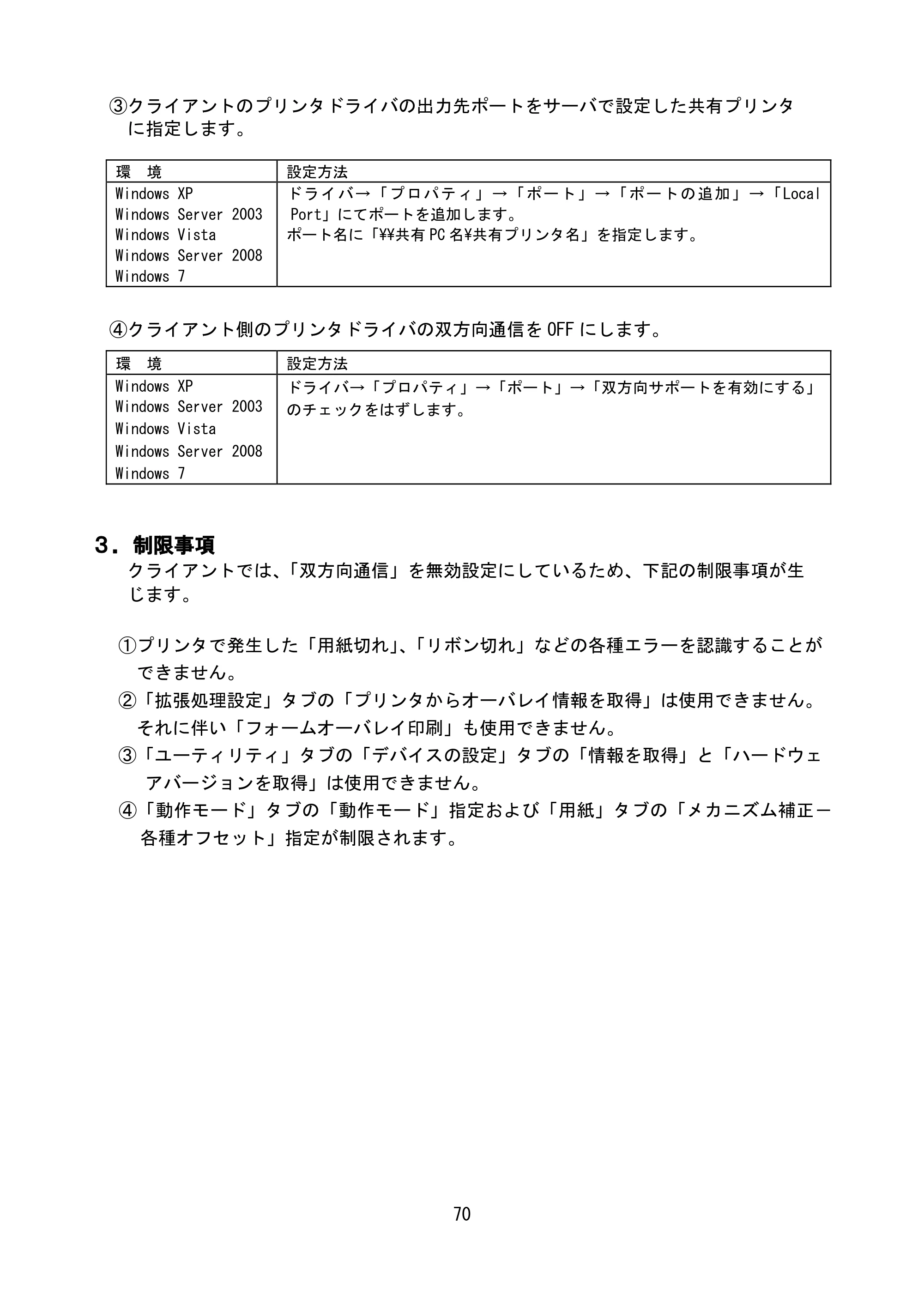 サトー SG408R-ex / 412R-ex / 424R-ex セットアップガイド（初版） — 原本ページ — 71ページ
