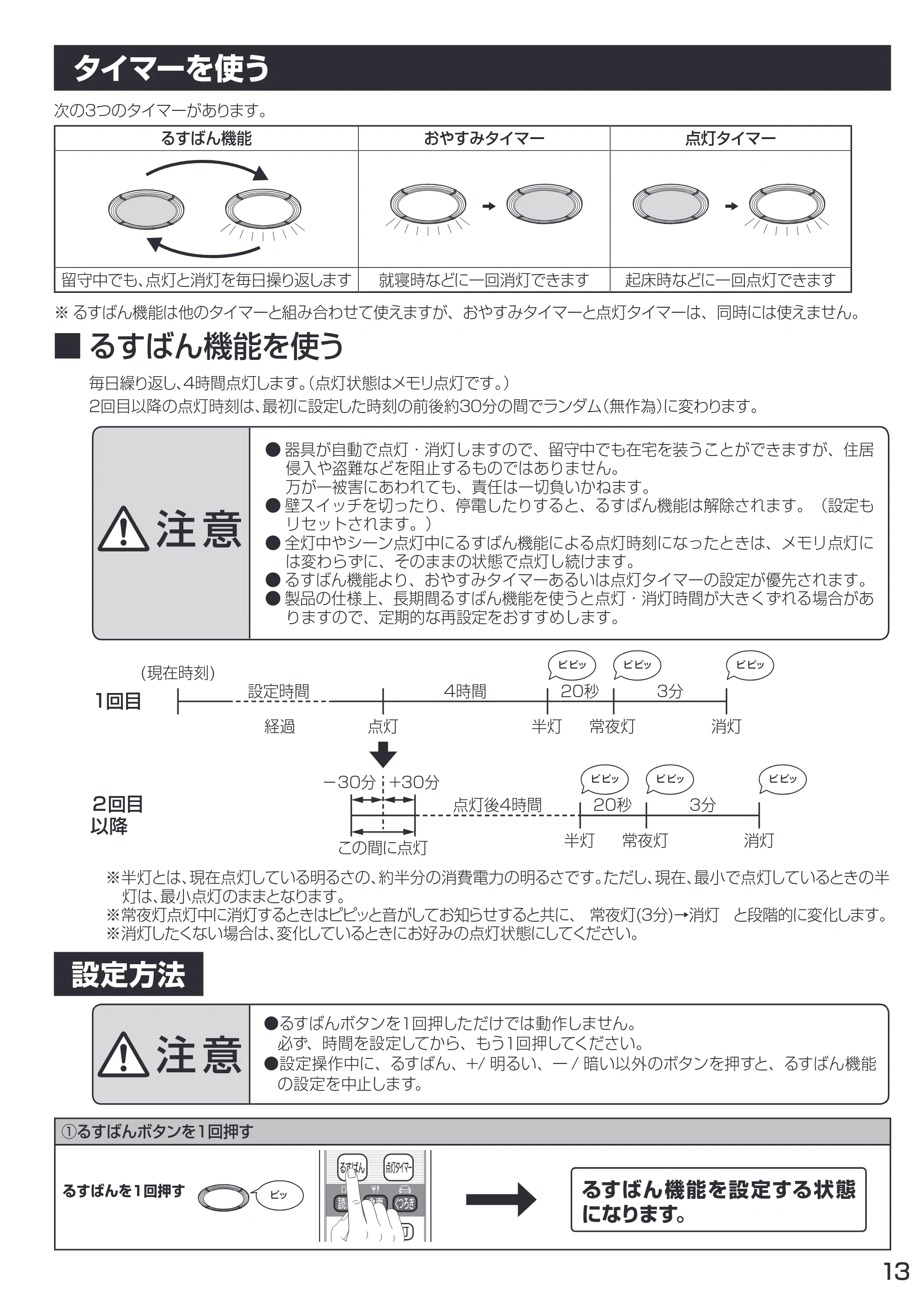 アイリスオーヤマ CL14DL-IN 取扱説明書 — 原本ページ — 13ページ