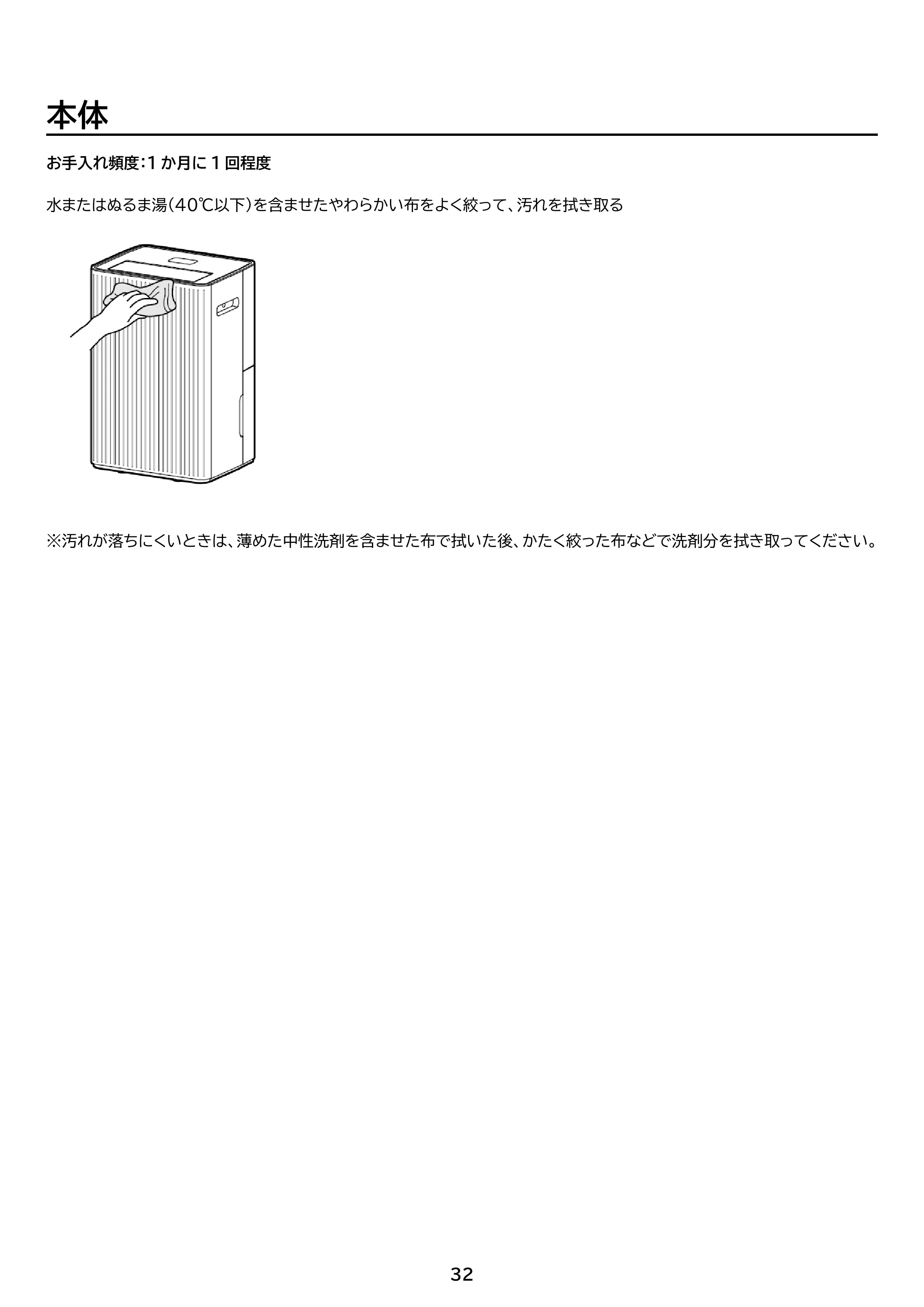 アイリスオーヤマ KJ-C481 取扱説明書 — 原本ページ — 32ページ