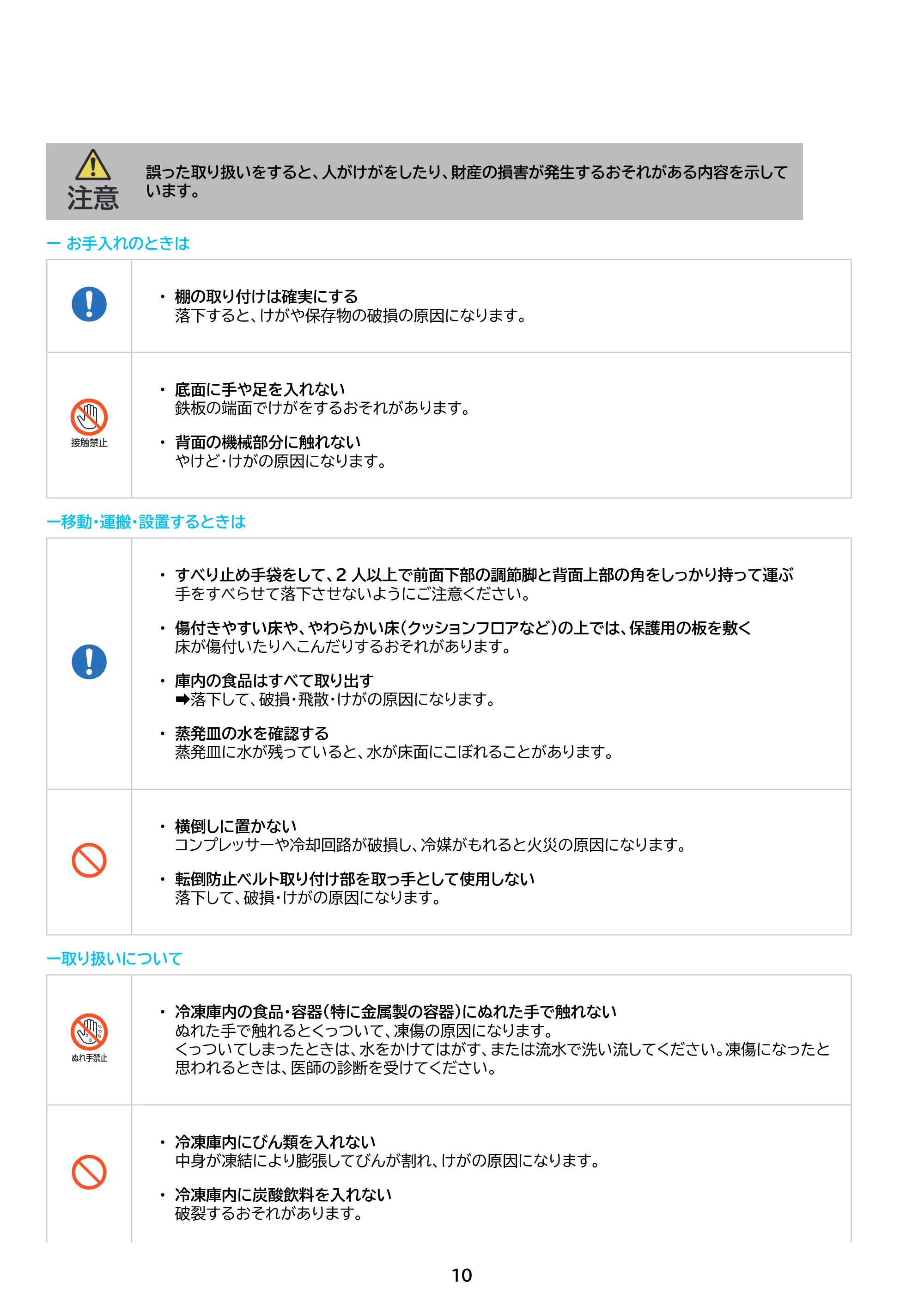 アイリスオーヤマ IUSN-S15A 取扱説明書 — 原本ページ — 10ページ