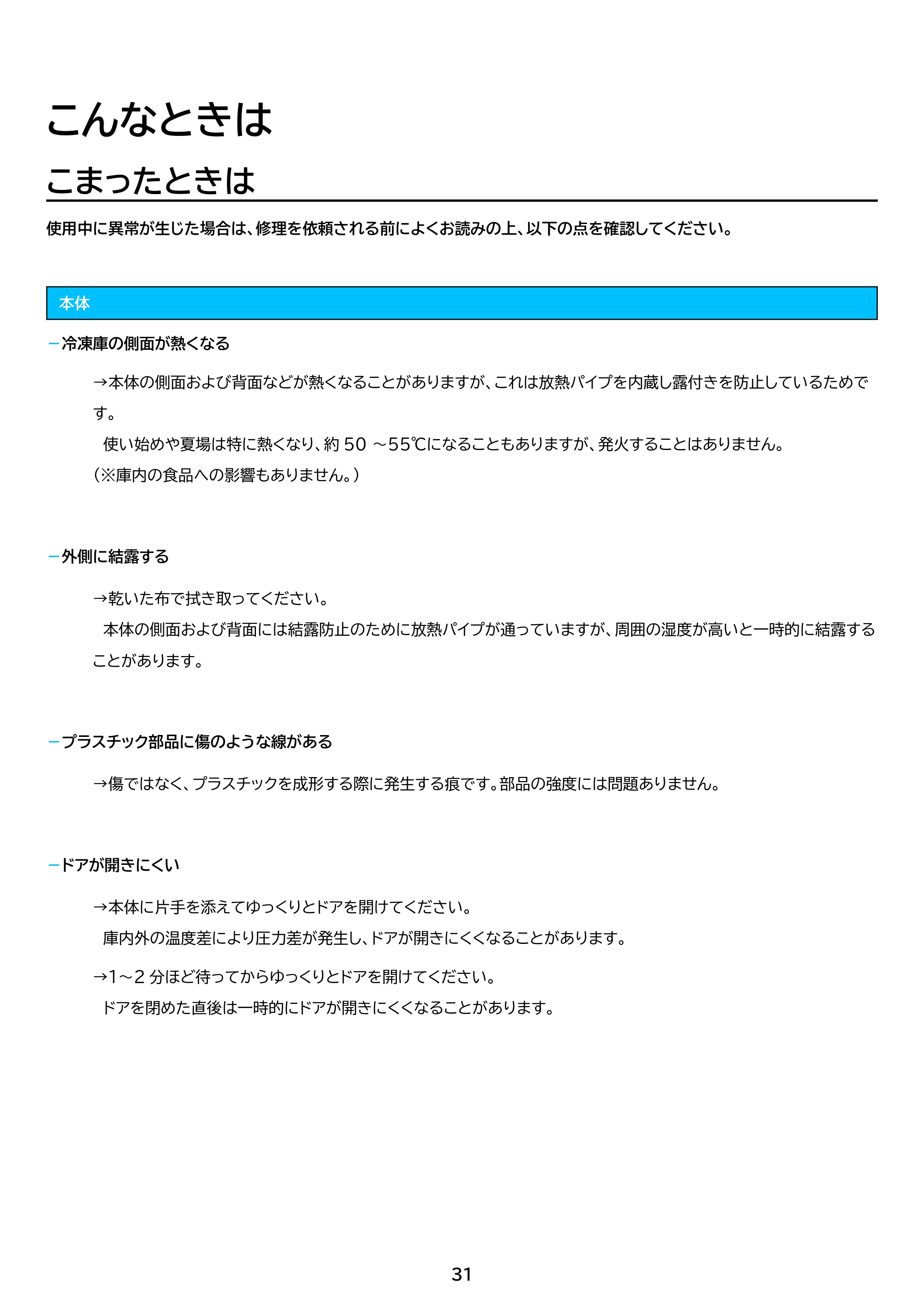 アイリスオーヤマ IUSN-S15A 取扱説明書 — 原本ページ — 31ページ