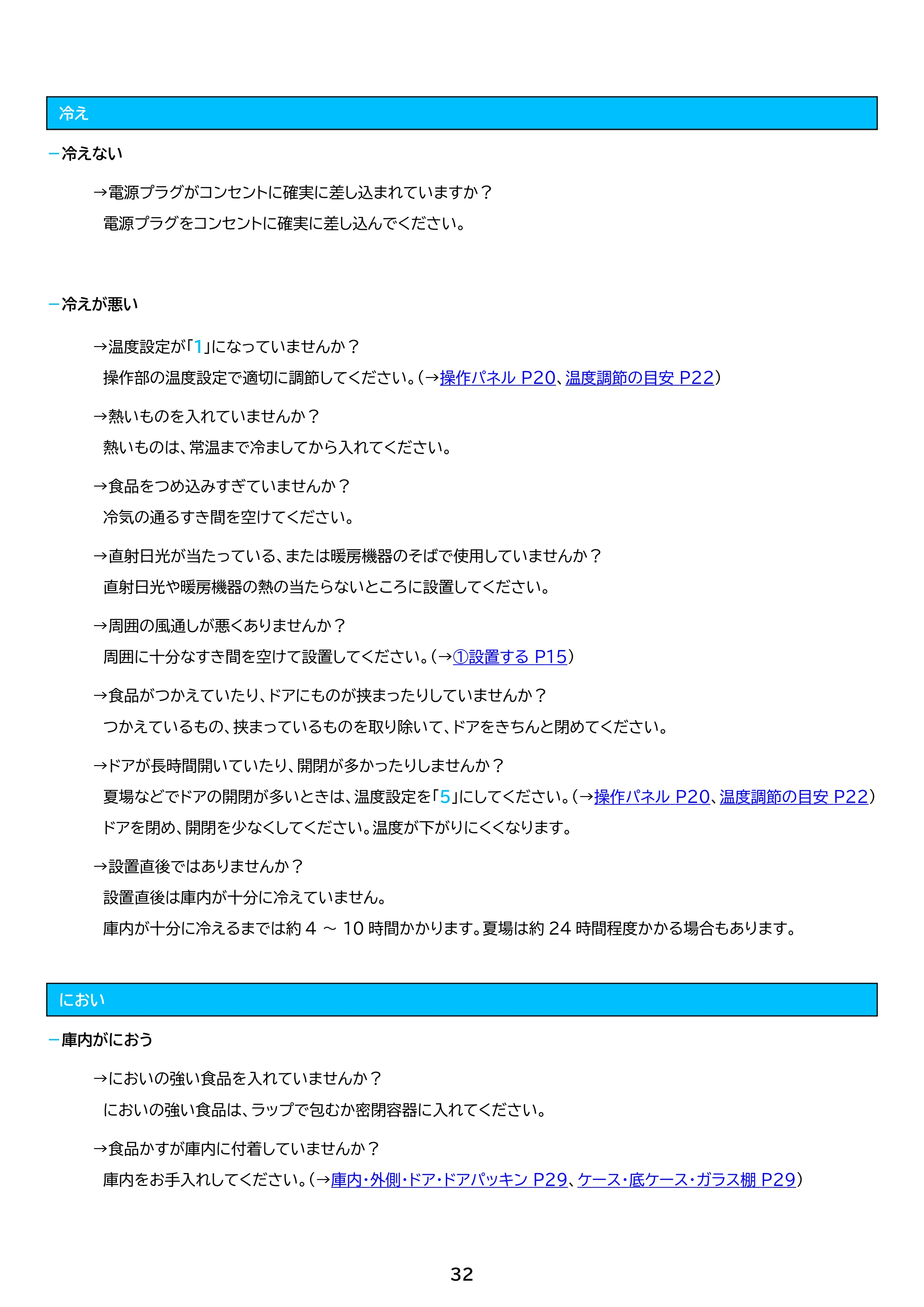 アイリスオーヤマ IUSN-S15A 取扱説明書 — 原本ページ — 32ページ