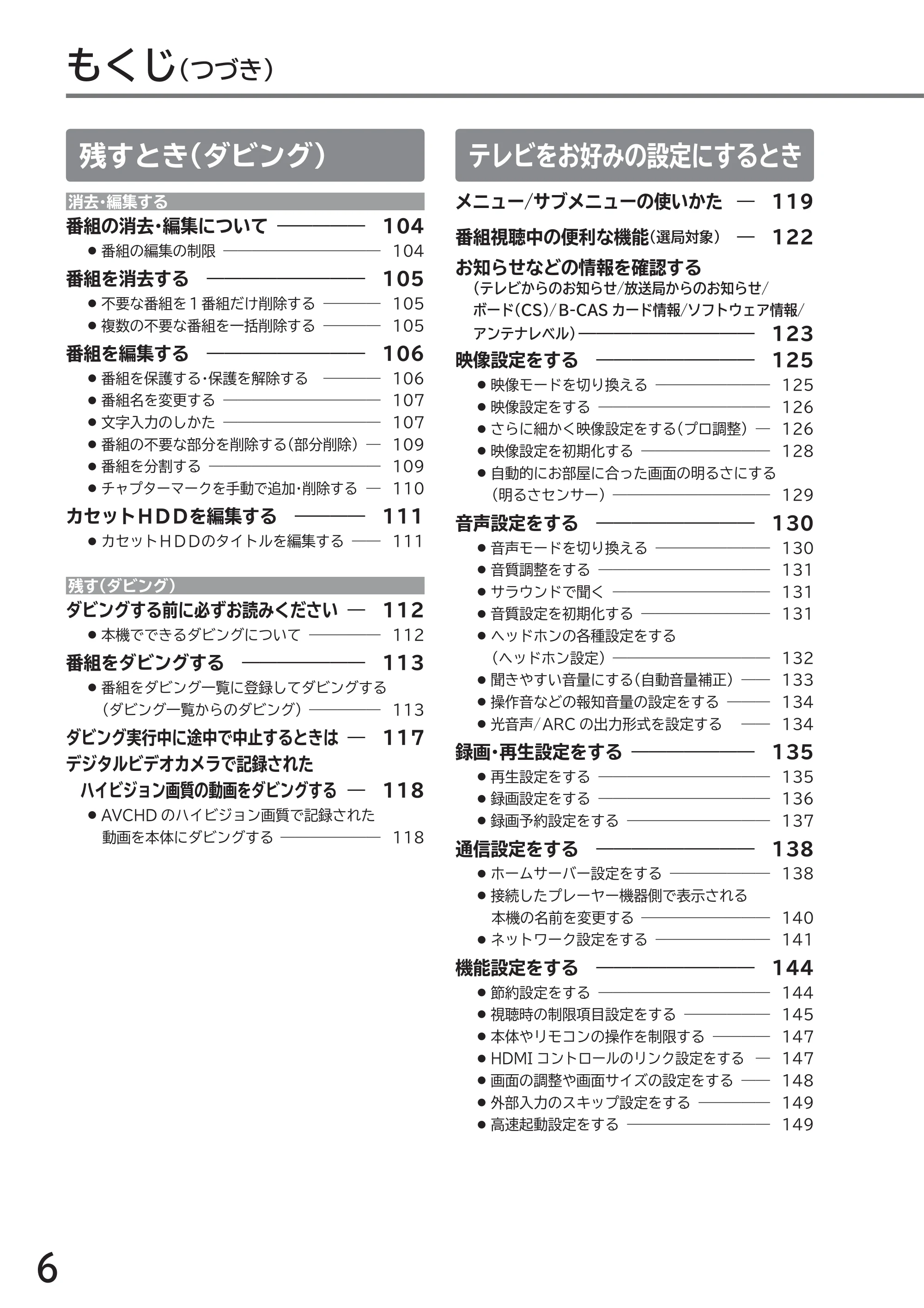 日立 L32-GP35A 取扱説明書 — 原本ページ — 6ページ