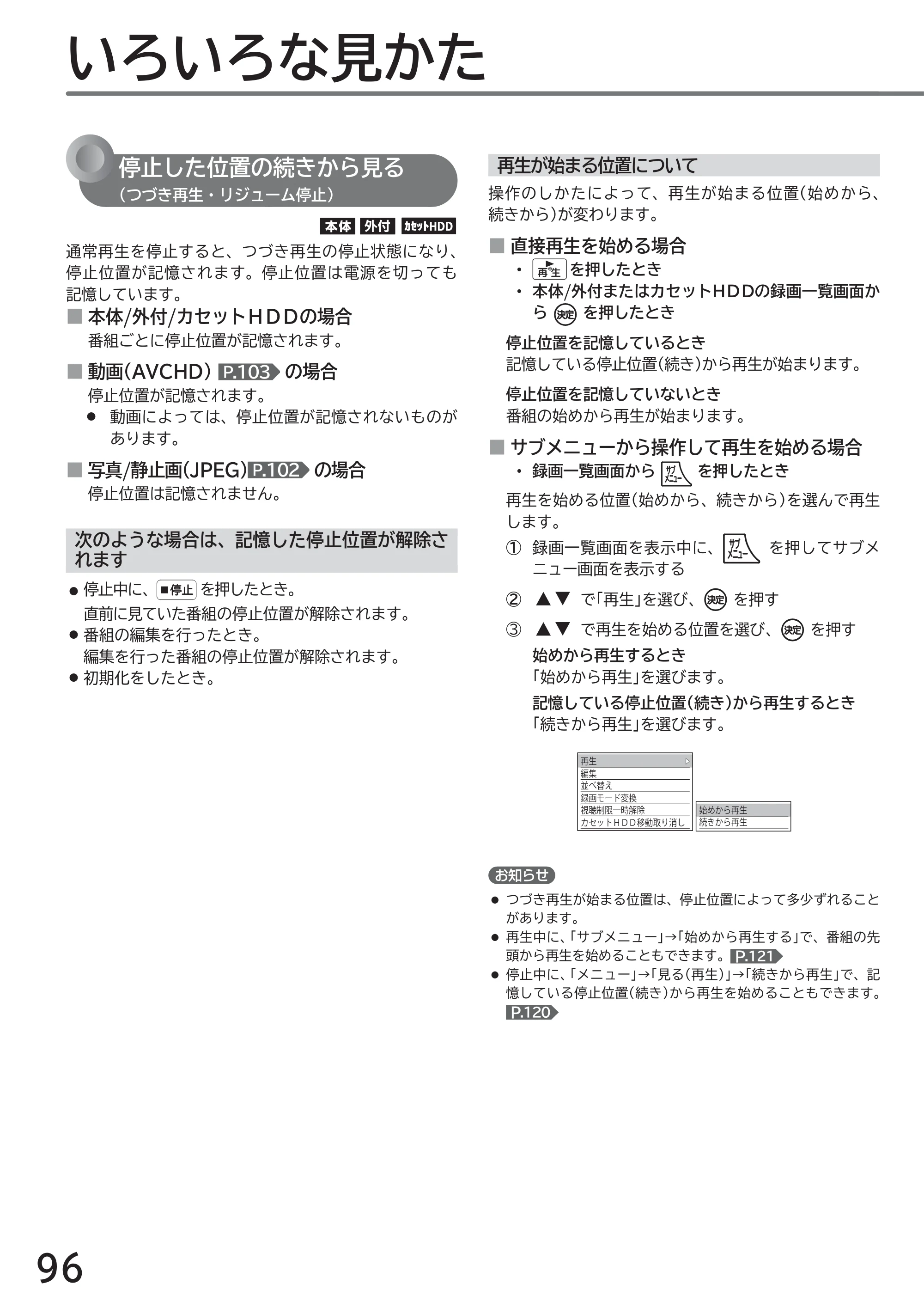 日立 L32-GP35A 取扱説明書 — いろいろな見かた — 原本ページ — 96ページ