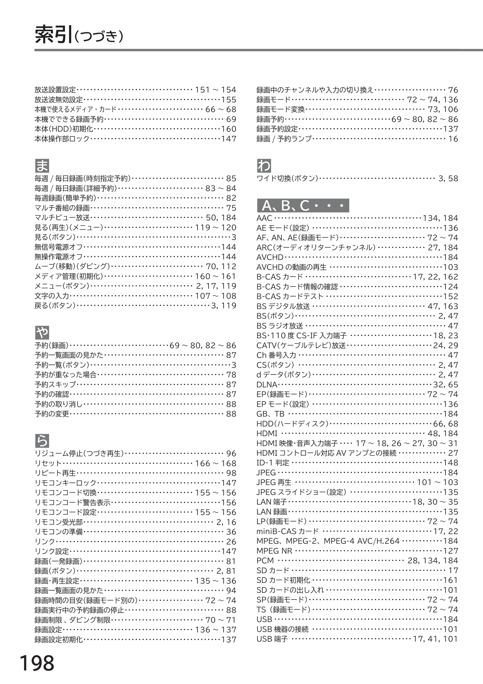 日立 L32-GP35A 取扱説明書 — 原本ページ — 198ページ