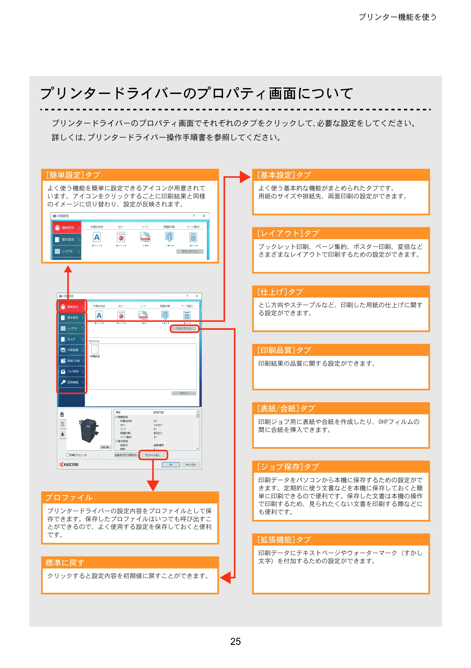 京セラ TASKalfa 8353ci TASKalfa 8353ci クイックガイド — 原本ページ — 25ページ
