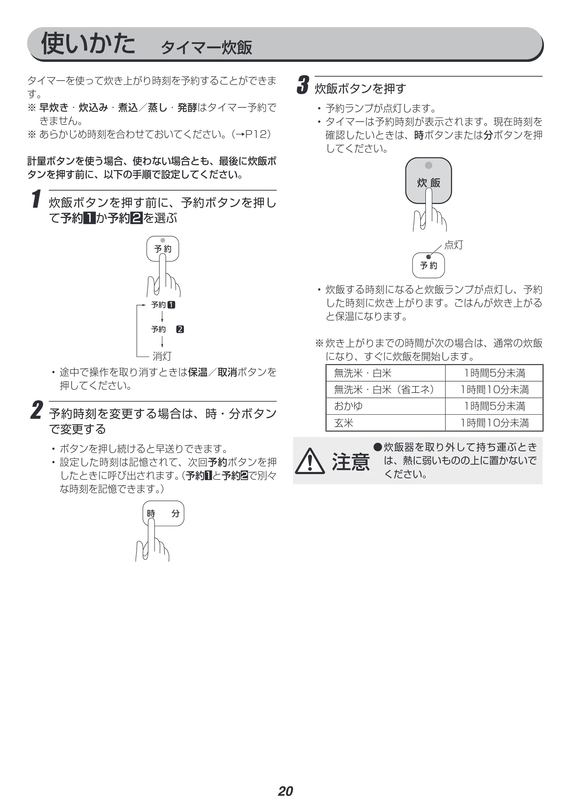 アイリスオーヤマ RC-IA30 取扱説明書 — 原本ページ — 20ページ