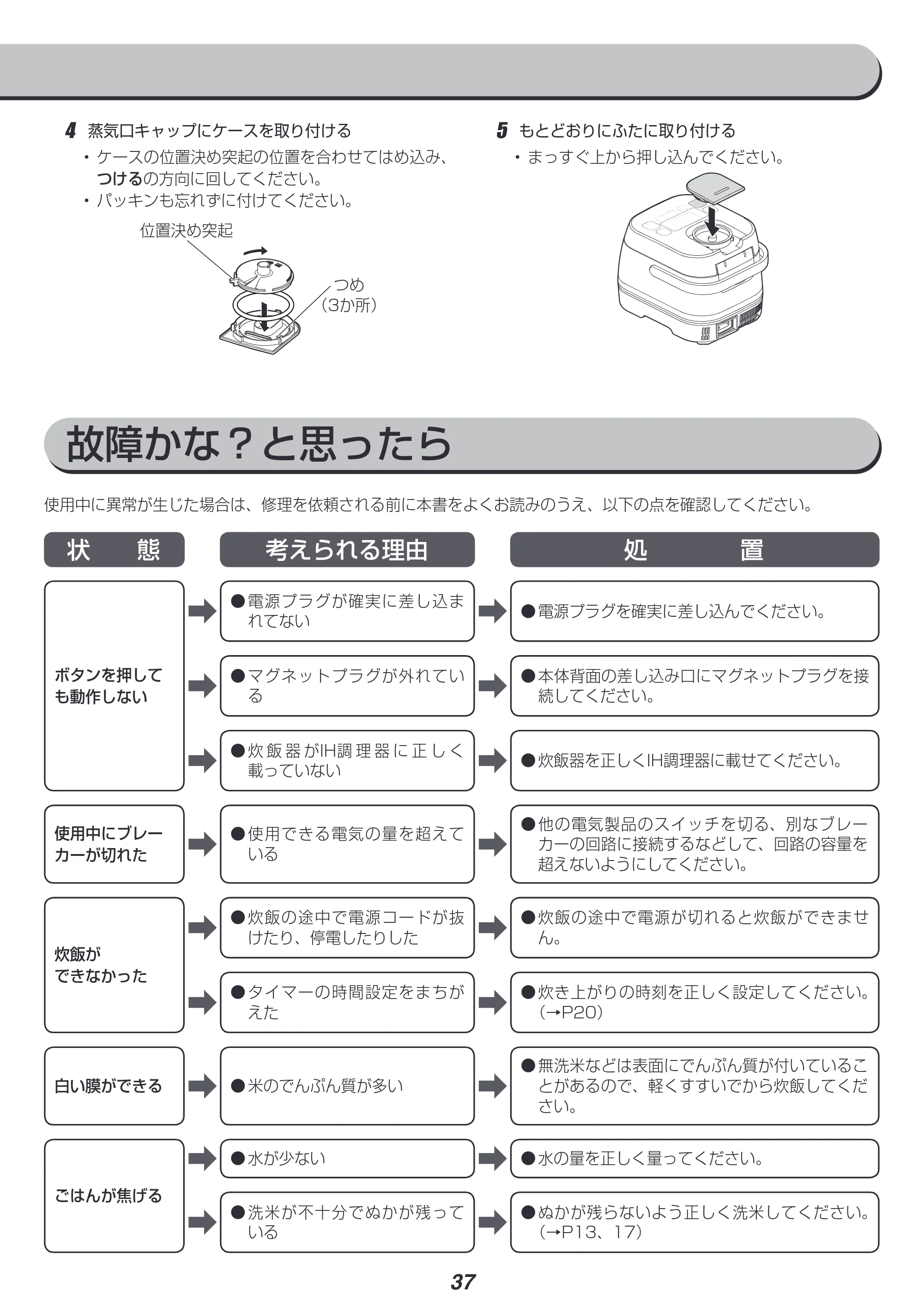 アイリスオーヤマ RC-IA30 取扱説明書 — 原本ページ — 37ページ