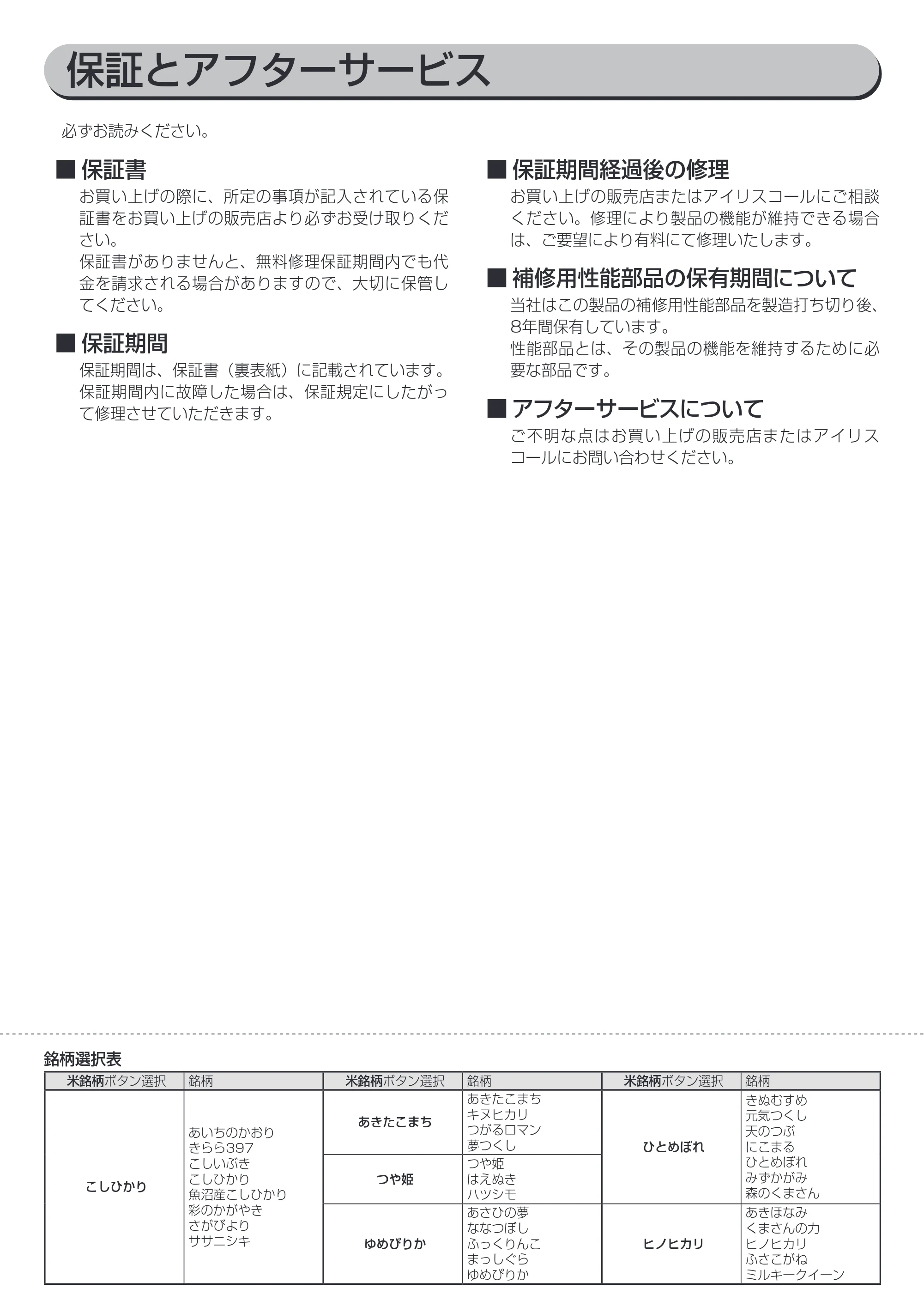 アイリスオーヤマ RC-IA30 取扱説明書 — 原本ページ — 43ページ