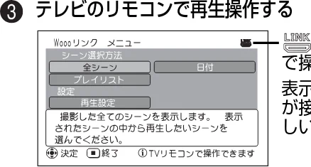 日立 DZ-BD10H 取扱説明書 — Wooo リンクを使って再生する — 図版 20-1 — 20ページ