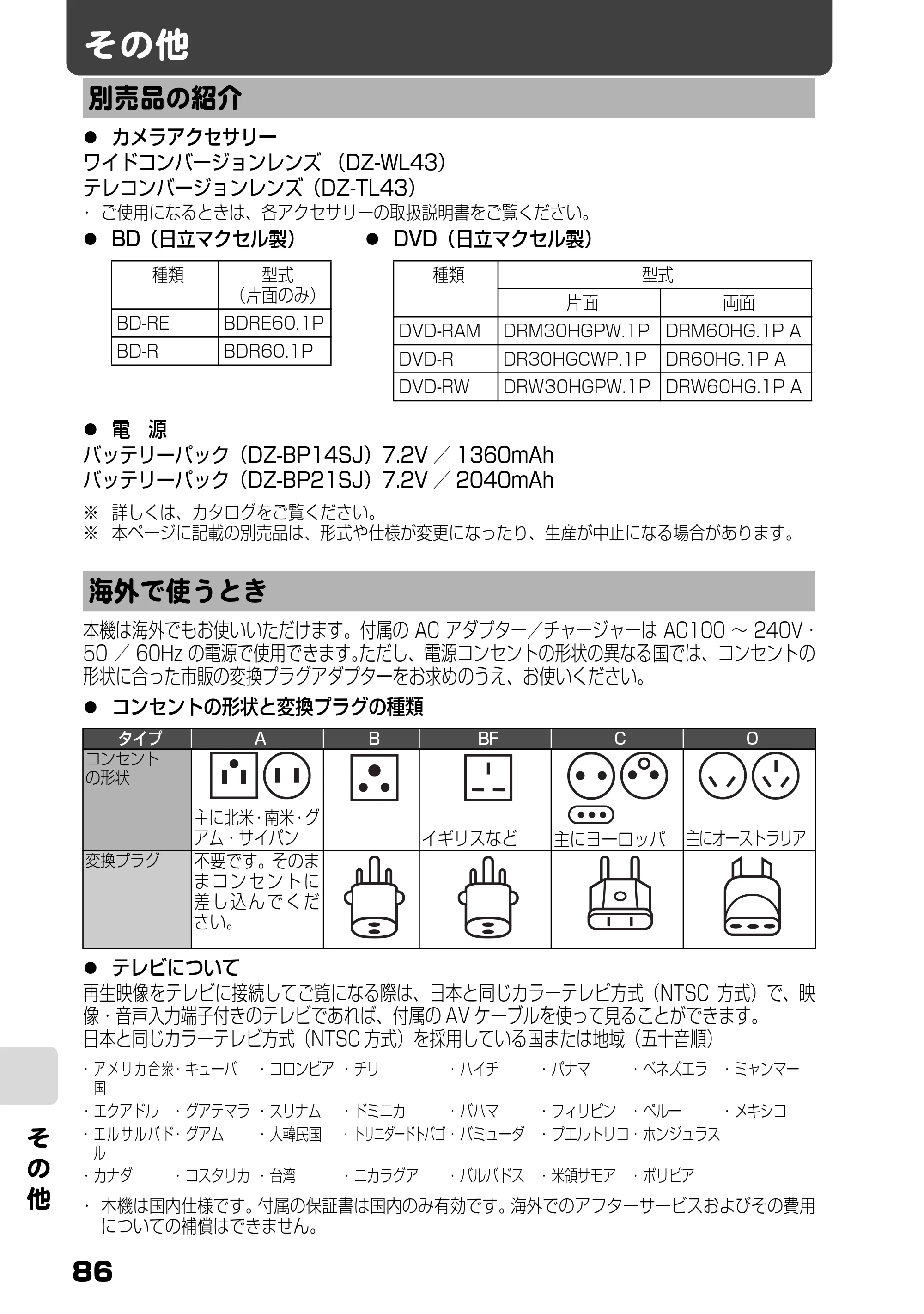 日立 DZ-BD10H 取扱説明書 — その他 — 原本ページ — 35ページ