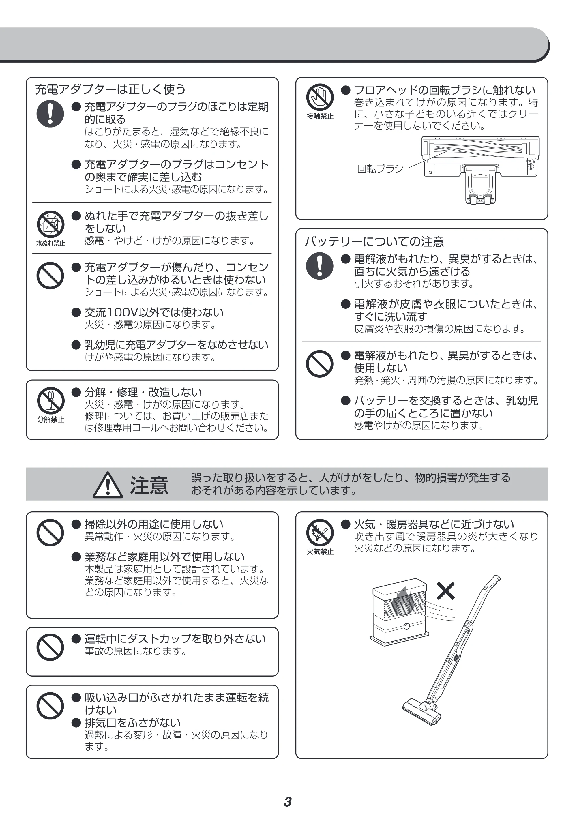 アイリスオーヤマ SCD-P1P 取扱説明書 — 原本ページ — 3ページ