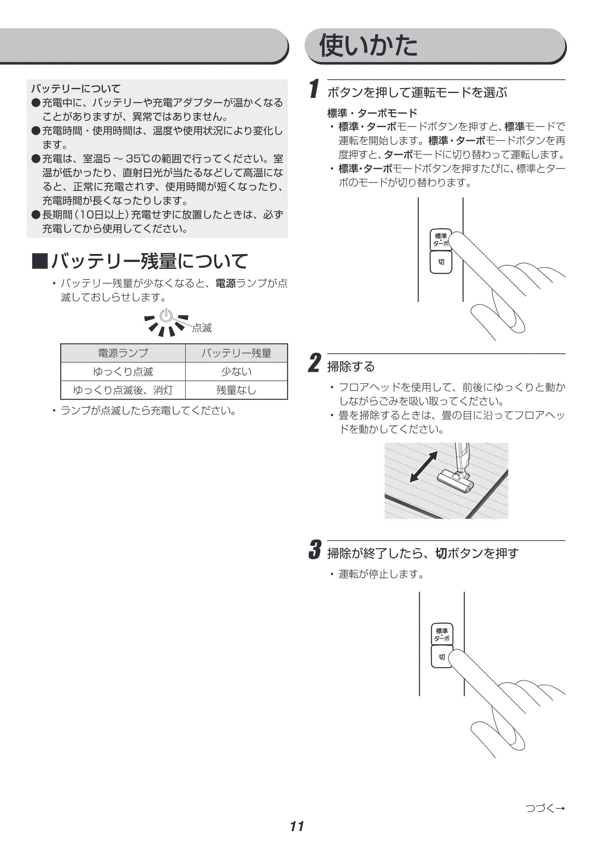 アイリスオーヤマ SCD-P1P 取扱説明書 — 原本ページ — 11ページ