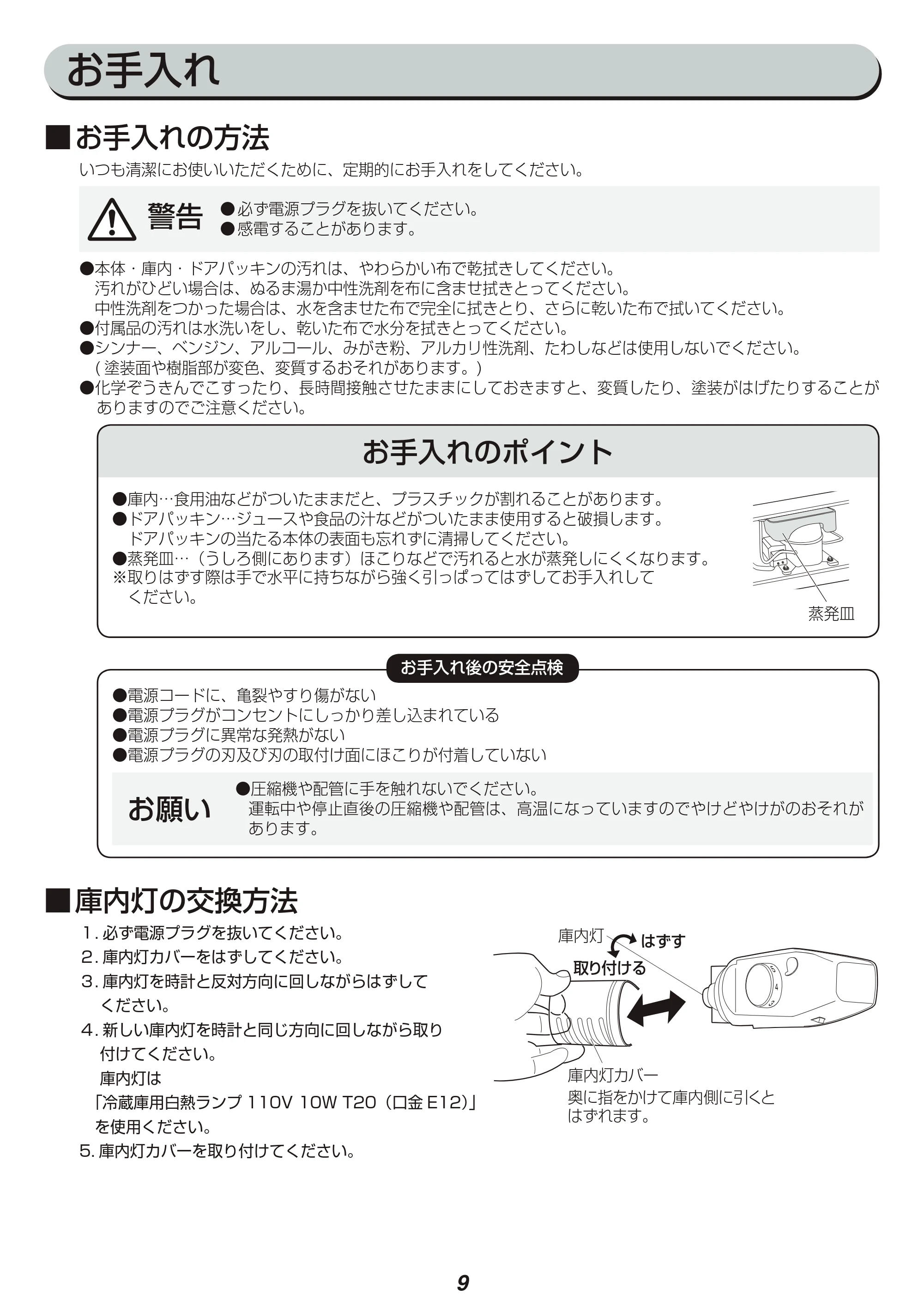 アイリスオーヤマ IRR-90TF 取扱説明書 — 原本ページ — 9ページ
