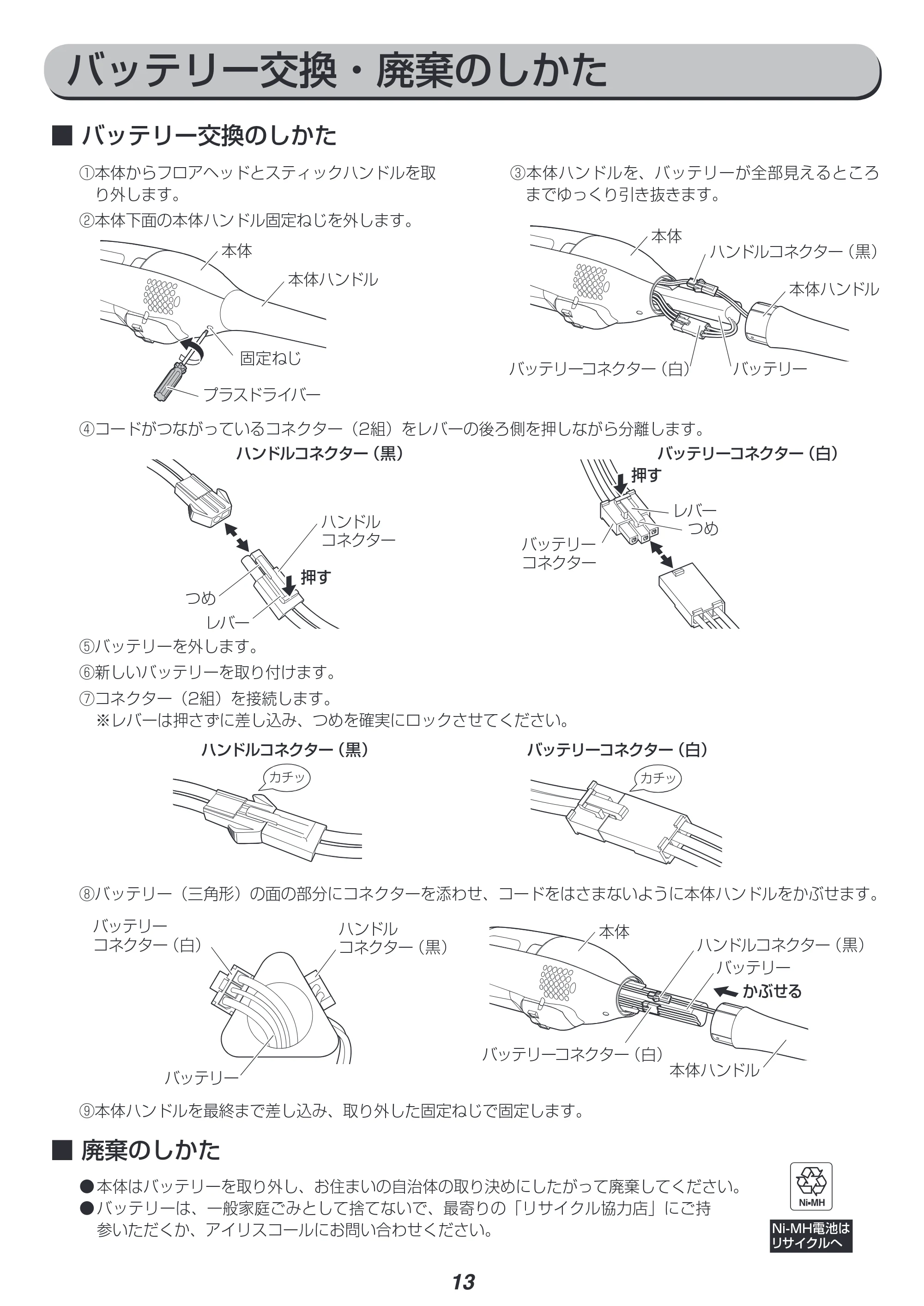 アイリスオーヤマ IC-SDC2 取扱説明書 — 原本ページ — 13ページ