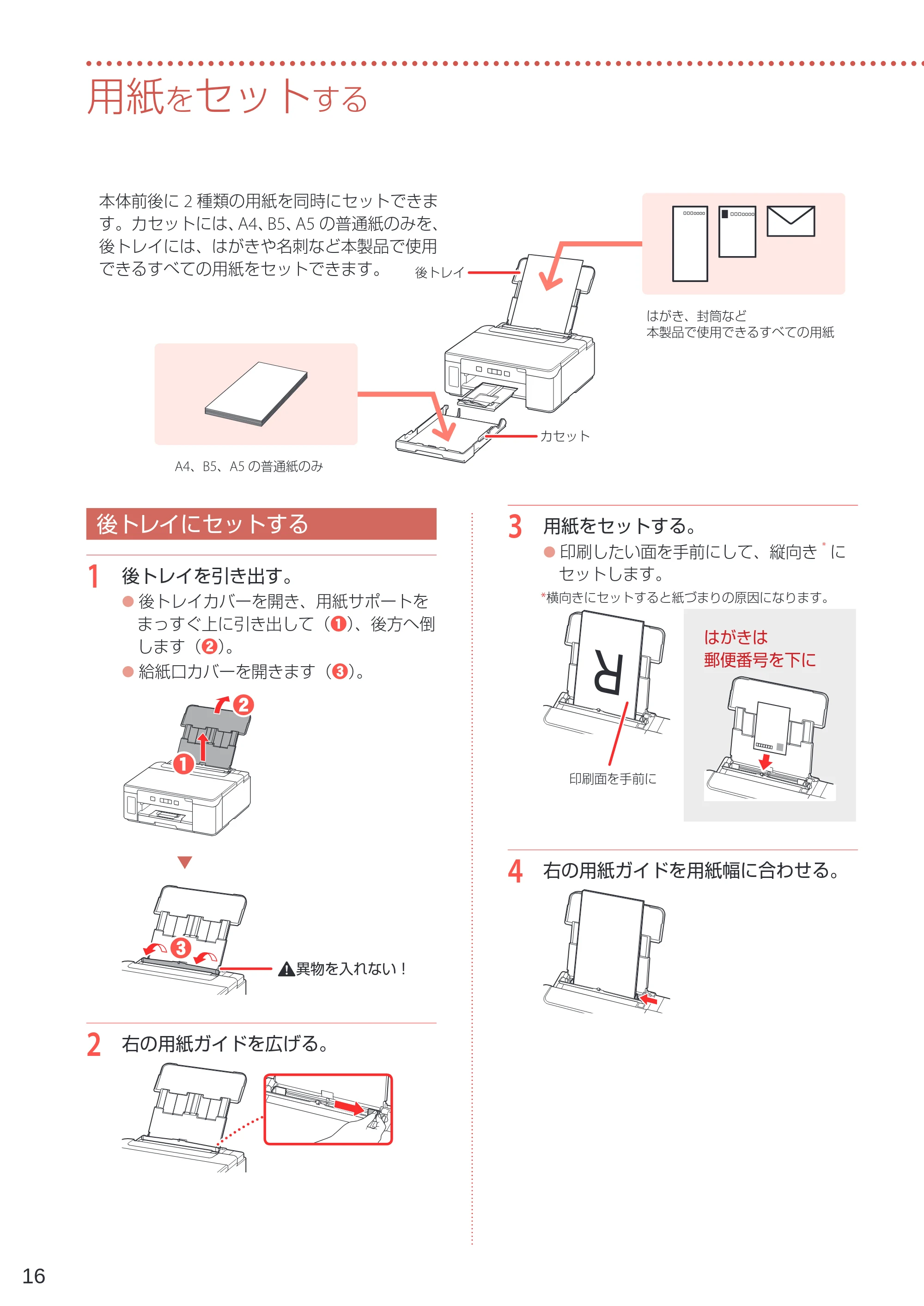 キヤノン GM2030 設置・基本操作マニュアル 2022年2月15日掲載（PDF：7.84MB） — 用紙をセットする — 原本ページ — 18ページ