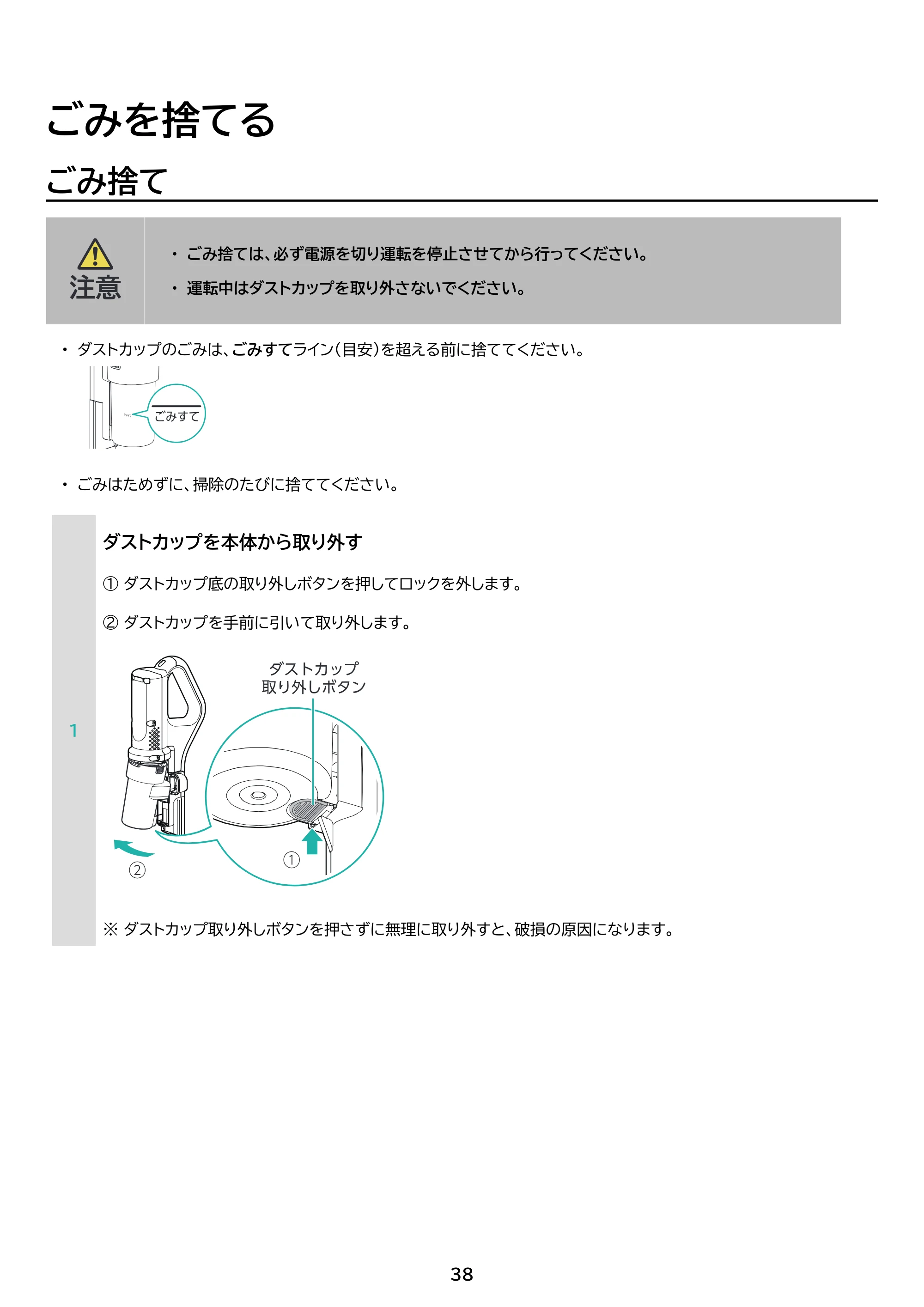 アイリスオーヤマ SCD-230P 取扱説明書 — 原本ページ — 38ページ