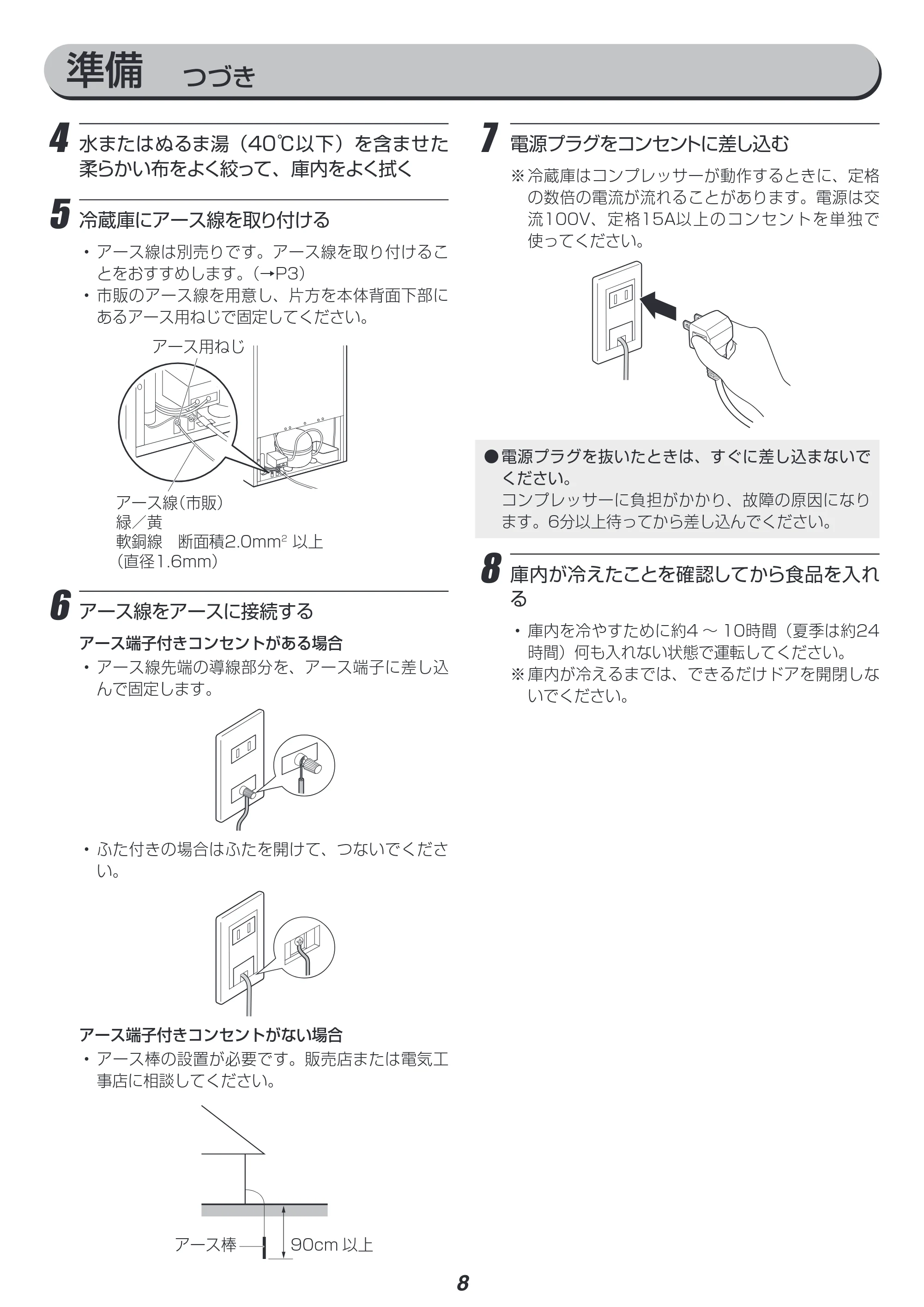 アイリスオーヤマ IRSN-30A 取扱説明書 — 原本ページ — 8ページ