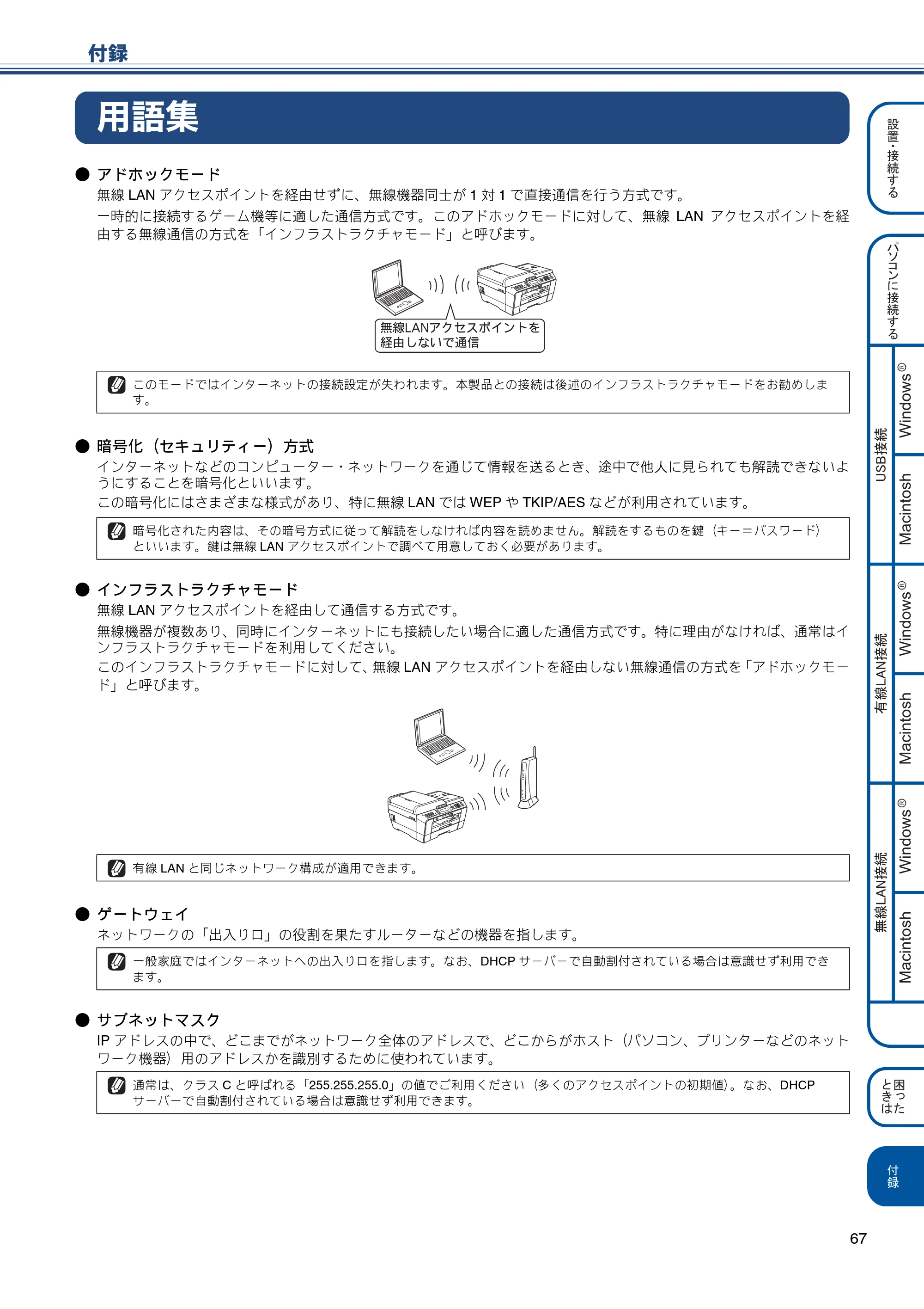 ブラザー MFC-J6510DW / MFC-J6710CDW かんたん設置ガイド — 付録 — 原本ページ — 69ページ