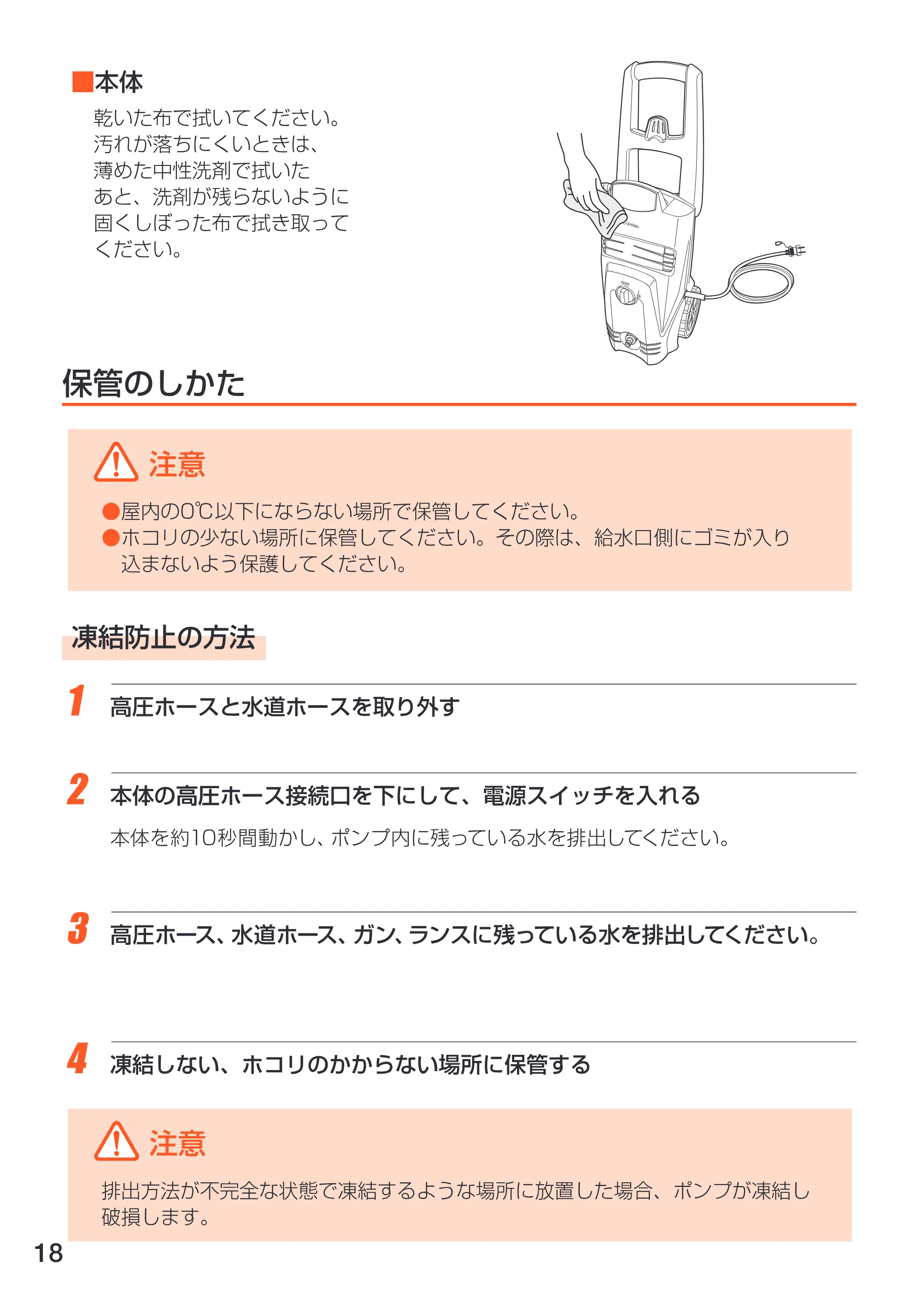 アイリスオーヤマ FIN-801W 取扱説明書 — 原本ページ — 18ページ