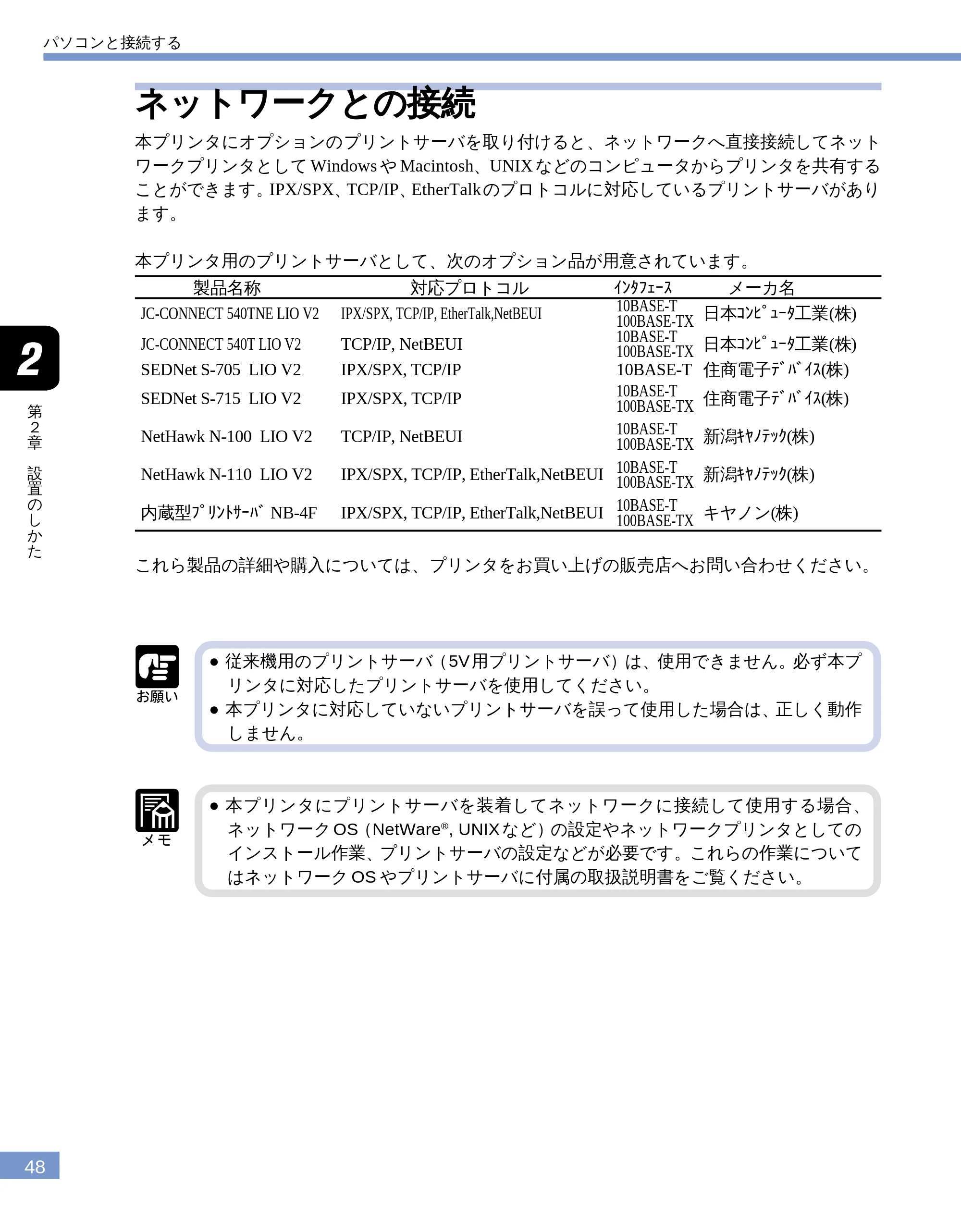 キヤノン LBP-1610 ユーザーズガイド （PDF形式／4.14Mバイト） — ネットワークとの接続 — 原本ページ — 49ページ