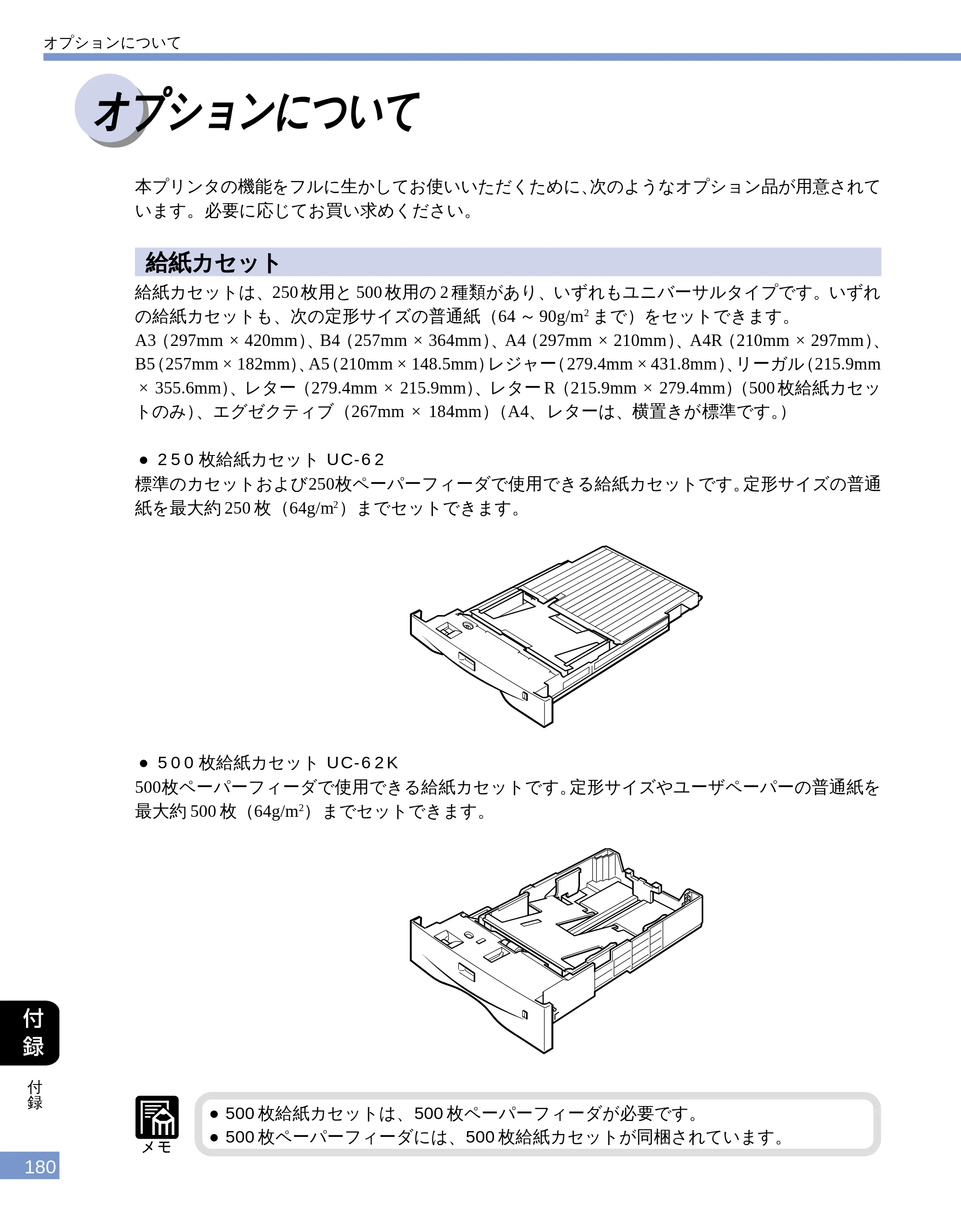 キヤノン LBP-1610 ユーザーズガイド （PDF形式／4.14Mバイト） — オプションについて — 原本ページ — 178ページ