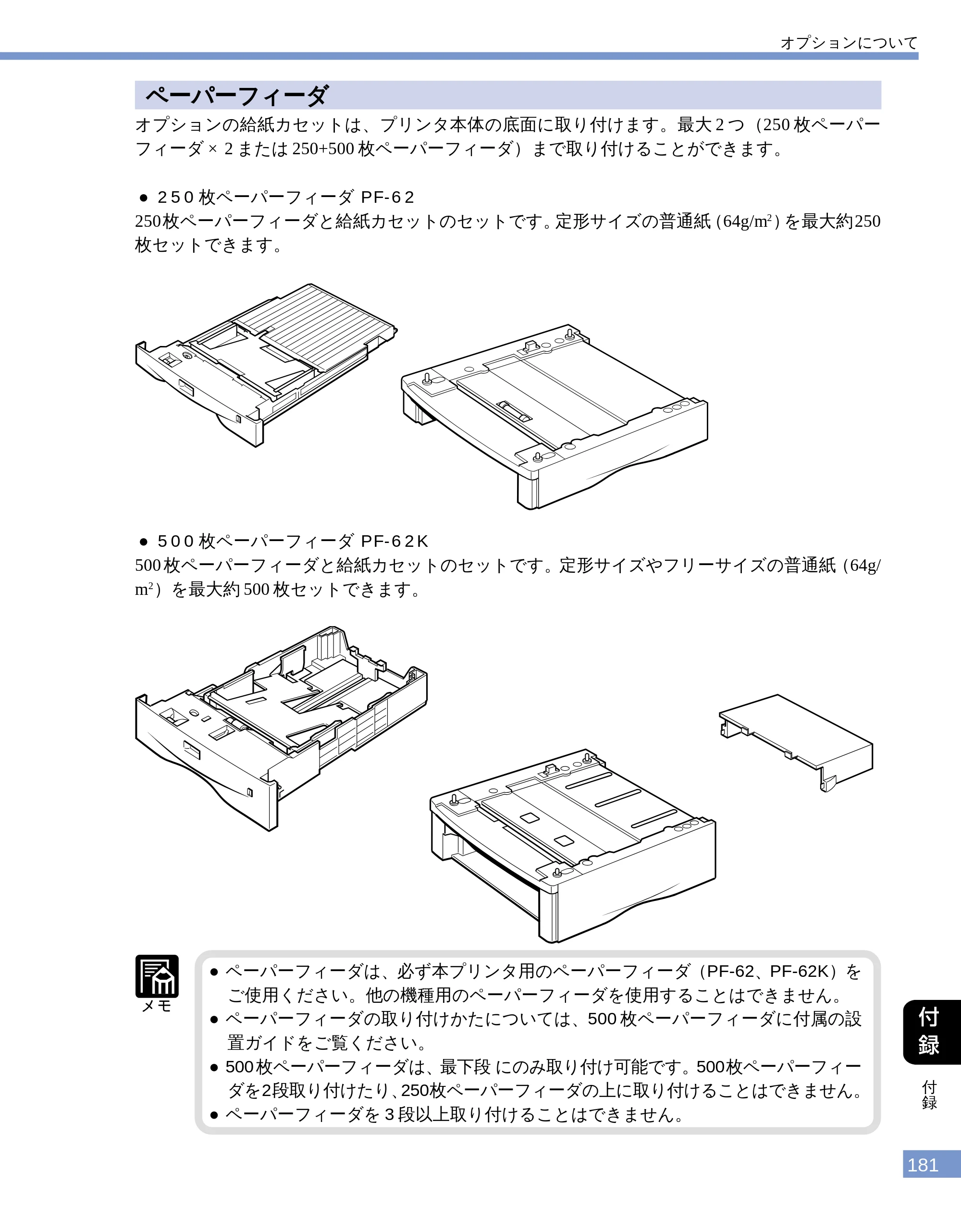 キヤノン LBP-1610 ユーザーズガイド （PDF形式／4.14Mバイト） — ペーパーフィーダ — 原本ページ — 179ページ