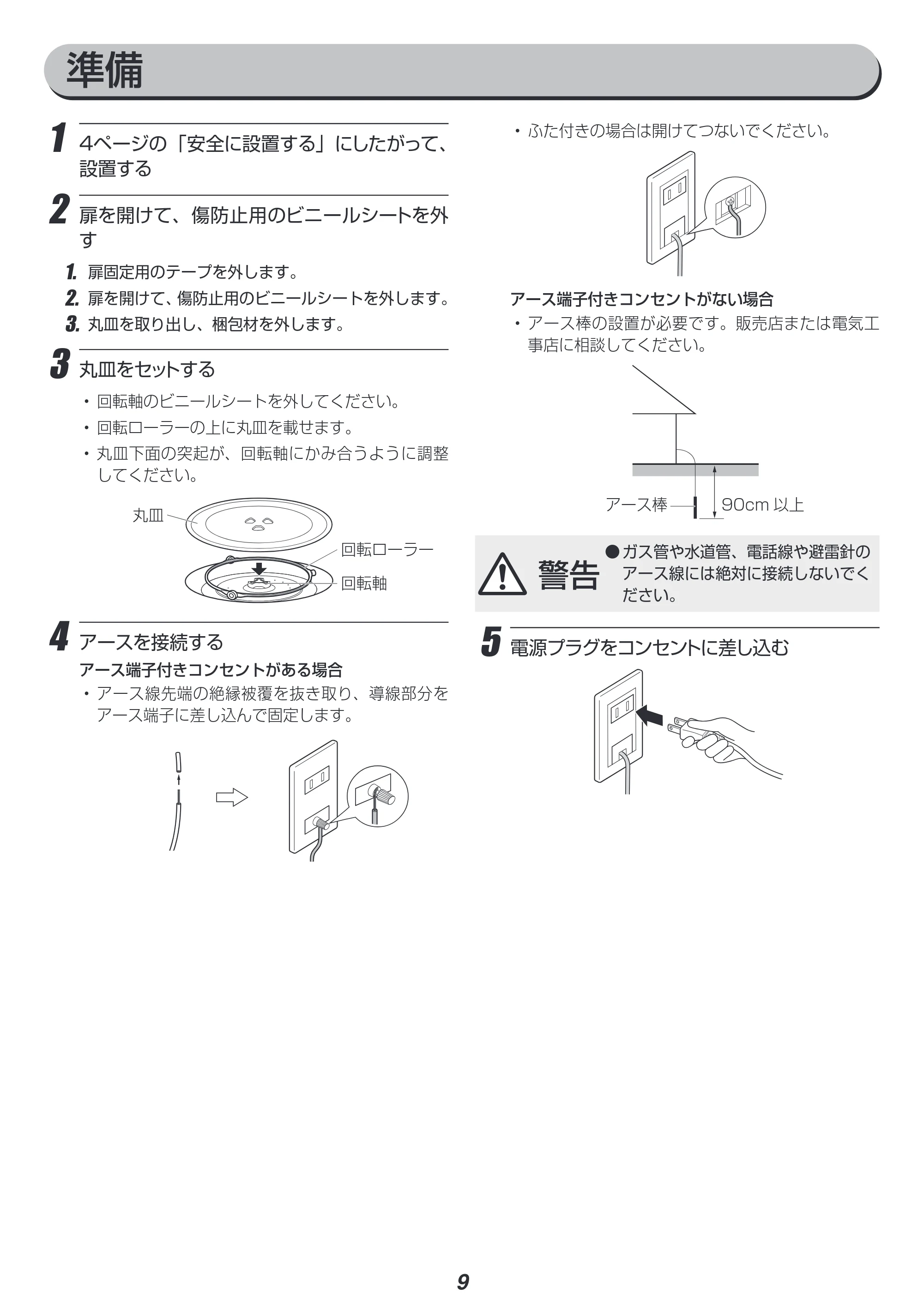 アイリスオーヤマ IMG-T177 取扱説明書 — 原本ページ — 9ページ