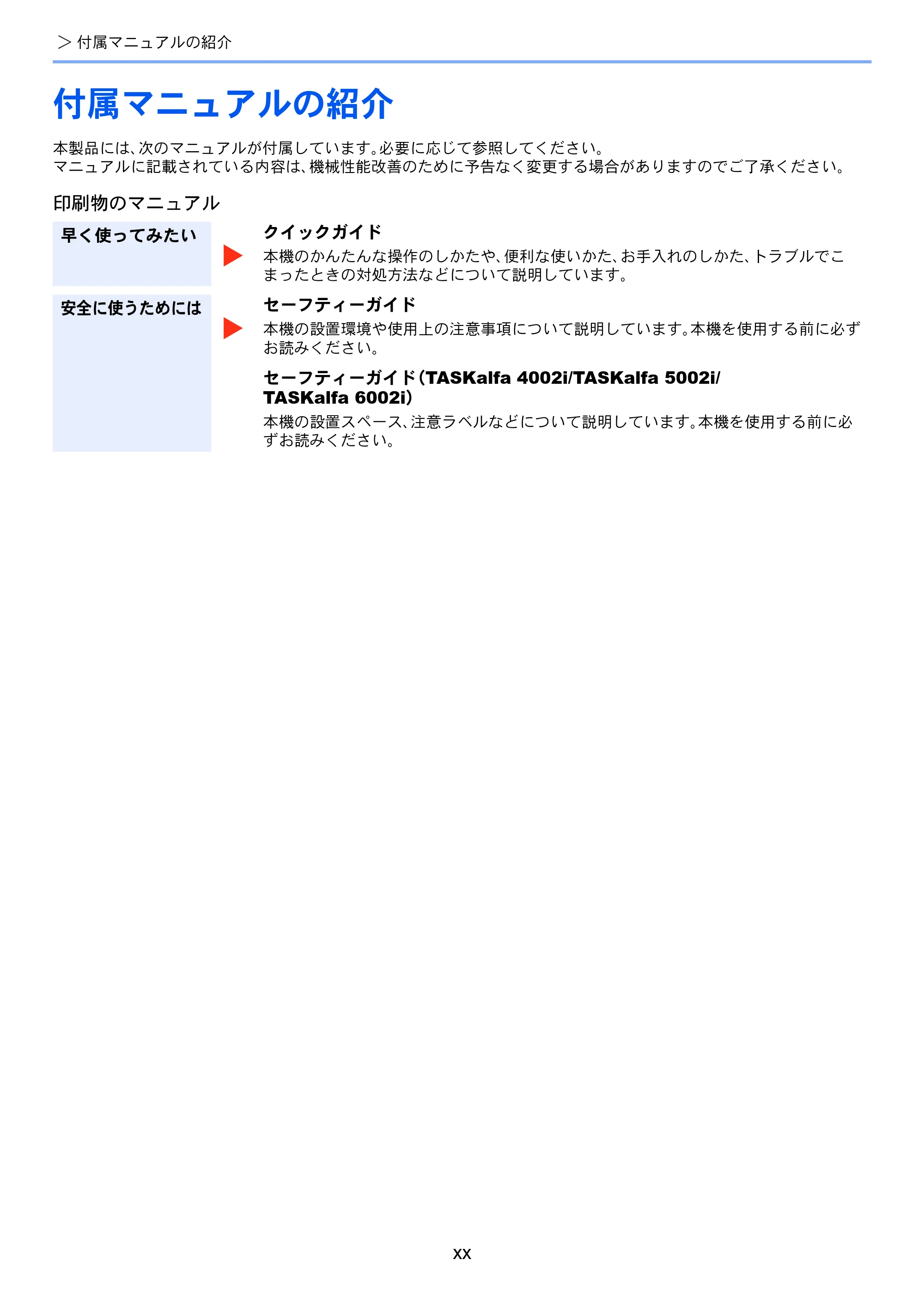 京セラ TASKalfa 4002i / TASKalfa 5002i / TASKalfa 6002i TASKalfa 6002i/5002i/4002i 使用説明書 — 原本ページ — 22ページ